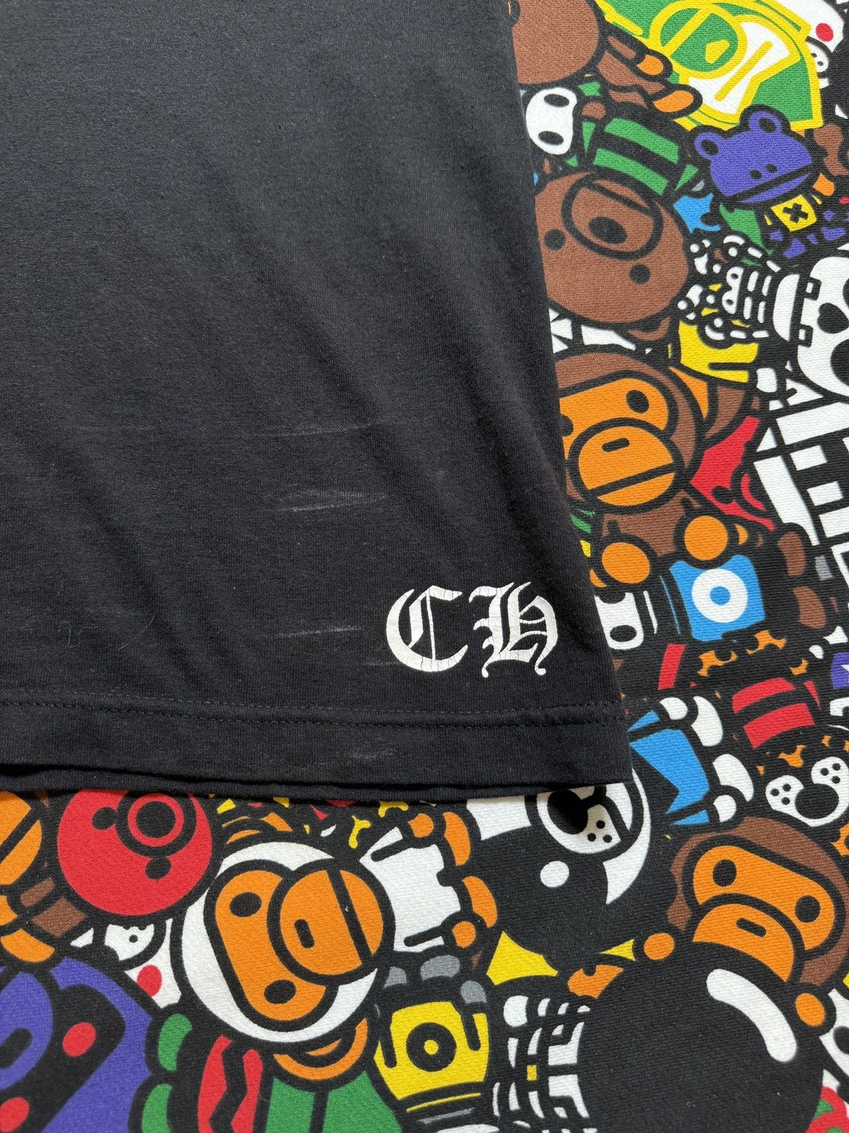 Chrome Hearts Chrome Hearts Vintage Black T Bar Logo Tee Size US S / EU 44-46 / 1 - 9 Thumbnail