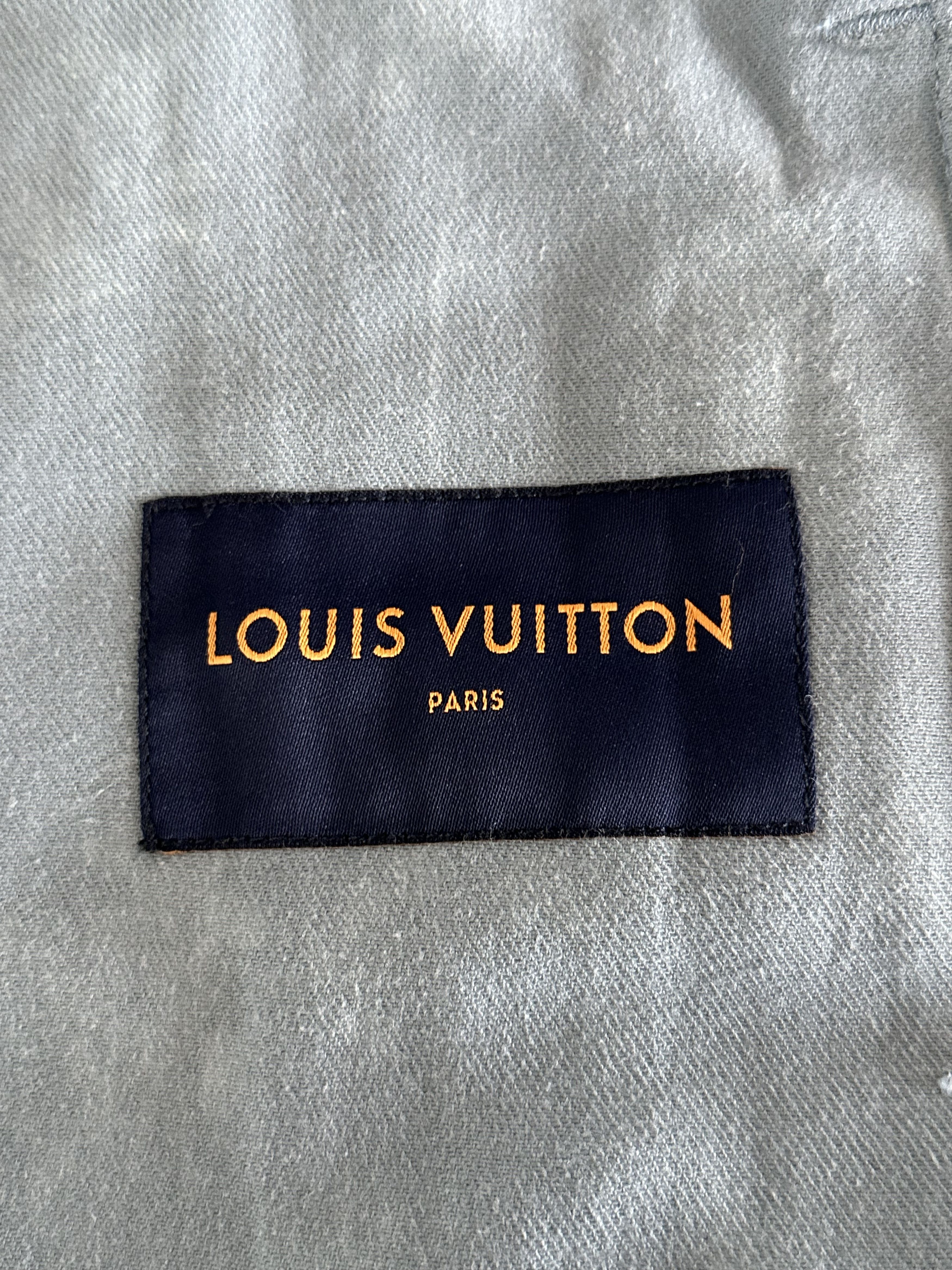 Louis Vuitton Louis Vuitton Blue & White LV Leaf Denim Jacket Size US M / EU 48-50 / 2 - 3 Thumbnail
