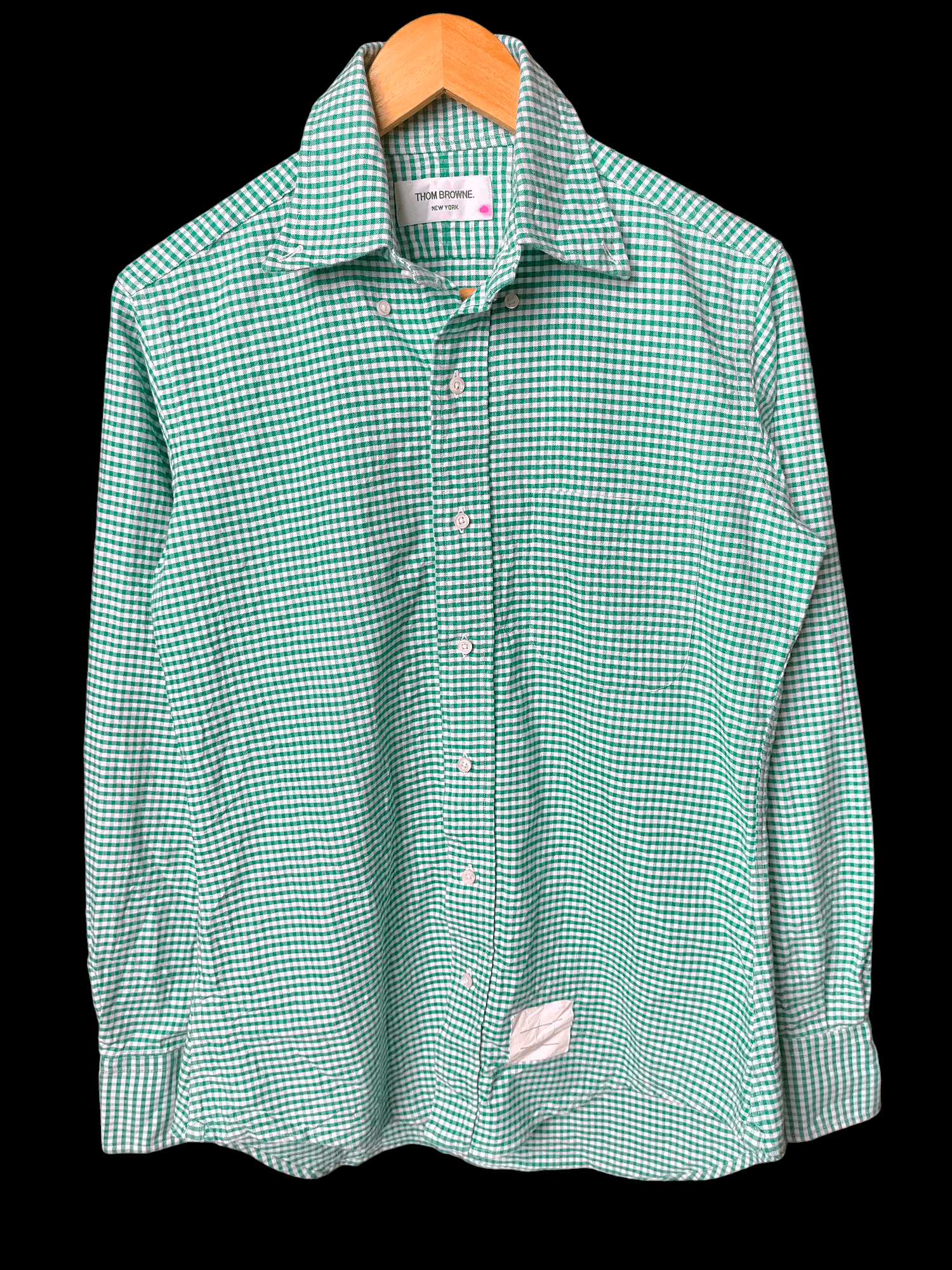 Thom Browne Thom Browne New York Green Check Button ups shirt Size US S / EU 44-46 / 1 - 1 Thumbnail