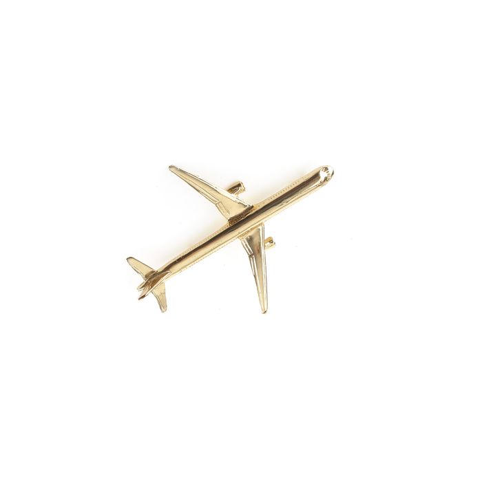 Vintage Maison Margiela Ss2009 Gold Airplane Pin 