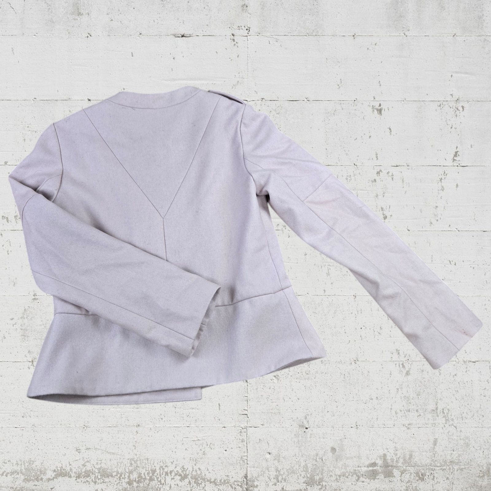 Barneys New York Vintage Barneys Pink Wool Blend Moto Jacket Size 6 Size M / US 6-8 / IT 42-44 - 10 Thumbnail