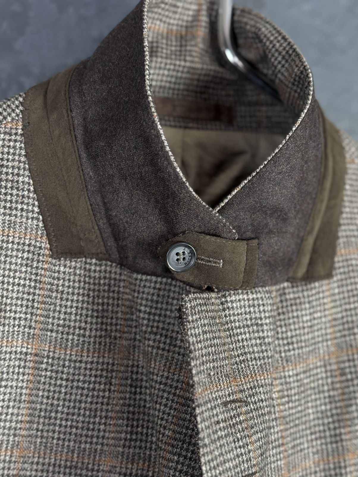 Hackett Men's Hackett London Loro Piana Wool Check Blazer Jacket Size US XL / EU 56 / 4 - 7 Thumbnail