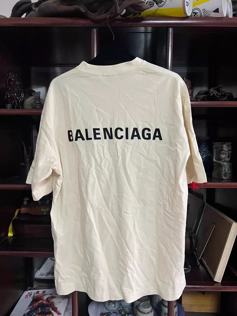 Balenciaga Balenciaga Front and Back Embroidered Letter Short Sleeve Size US XS / EU 42 / 0 - 2 Thumbnail