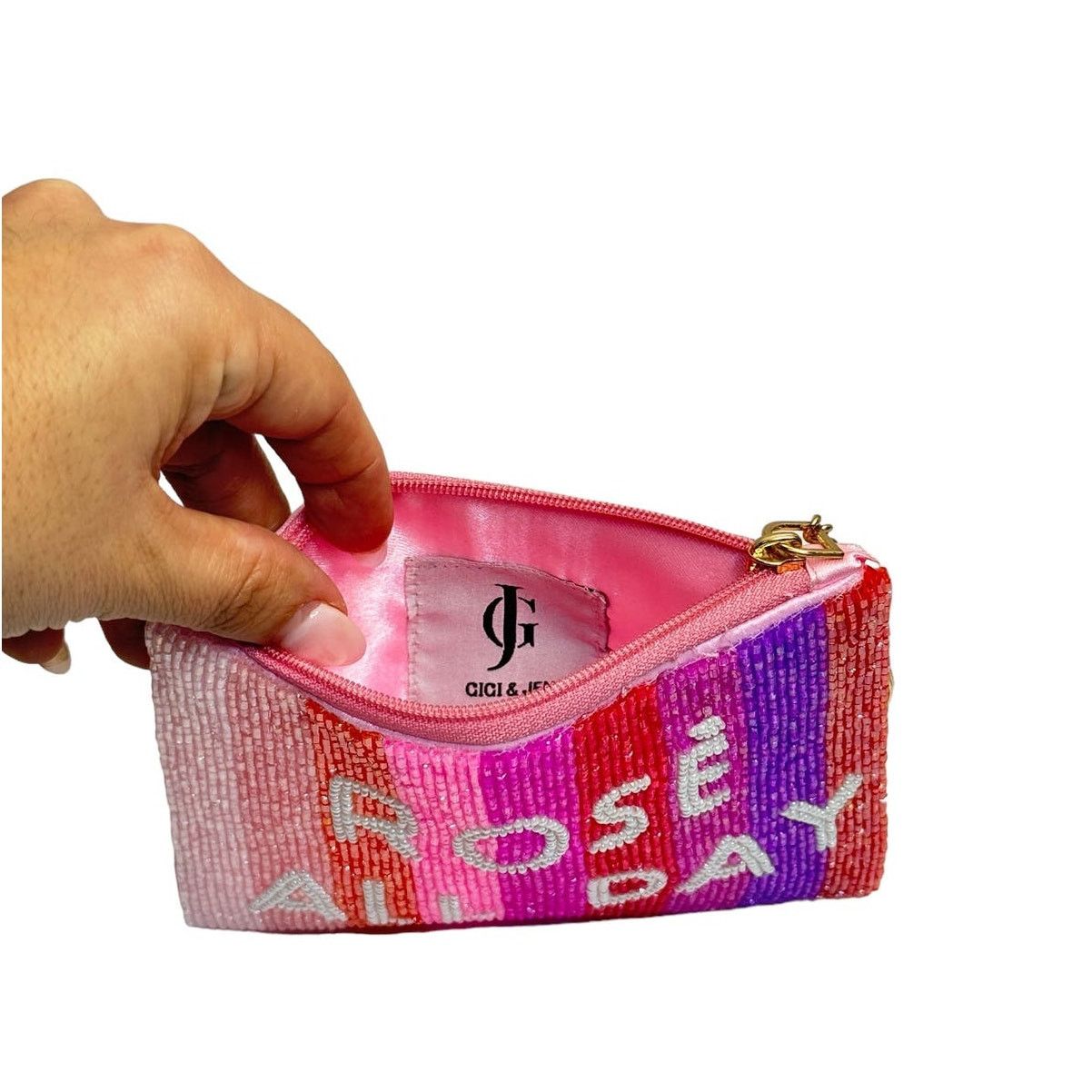 Other Rose All Day Beaded Coin Purse Key ring small pouch Size ONE SIZE - 3 Thumbnail