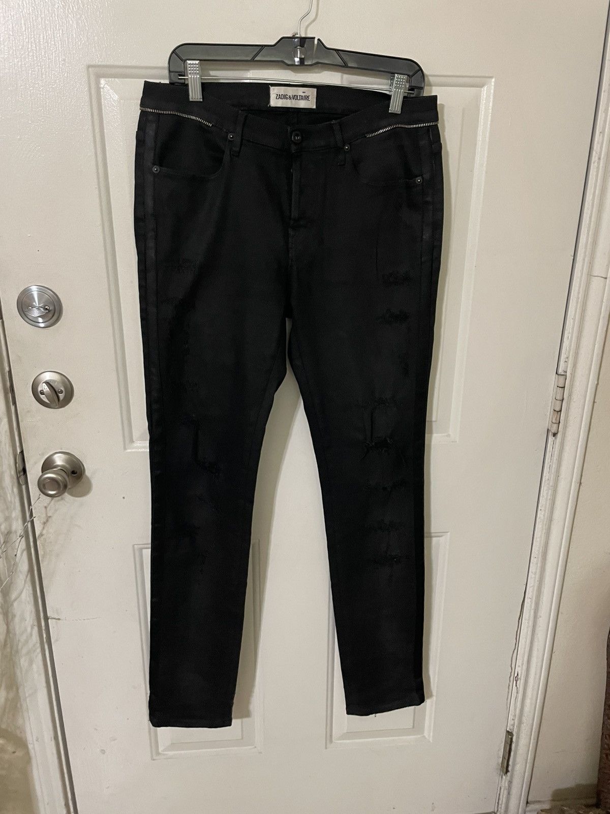 Zadig & Voltaire Dazed Slim Skinny distressed fashion jeans Size US 32 / EU 48 - 1 Thumbnail