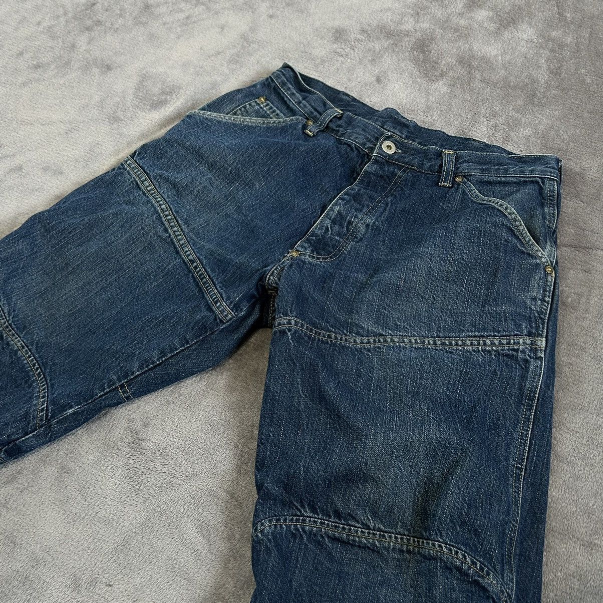 G-Star Navy G star shirts jorts mini logo denim pants Size US 31 - 3 Thumbnail