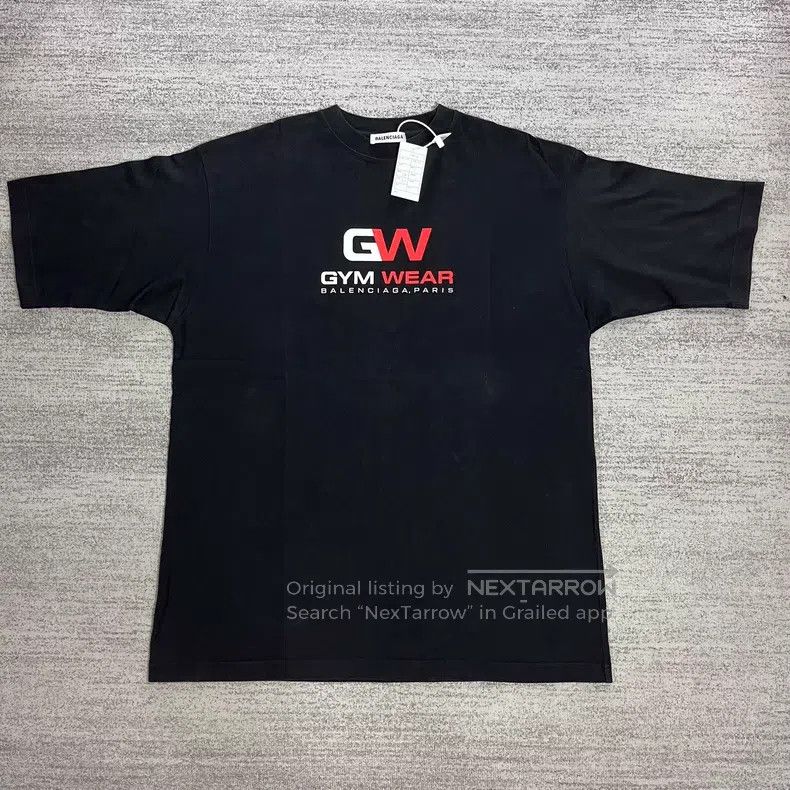 Balenciaga Balenciaga Home Black Gym Wear GW Short Sleeve Size US S / EU 44-46 / 1 - 1 Thumbnail