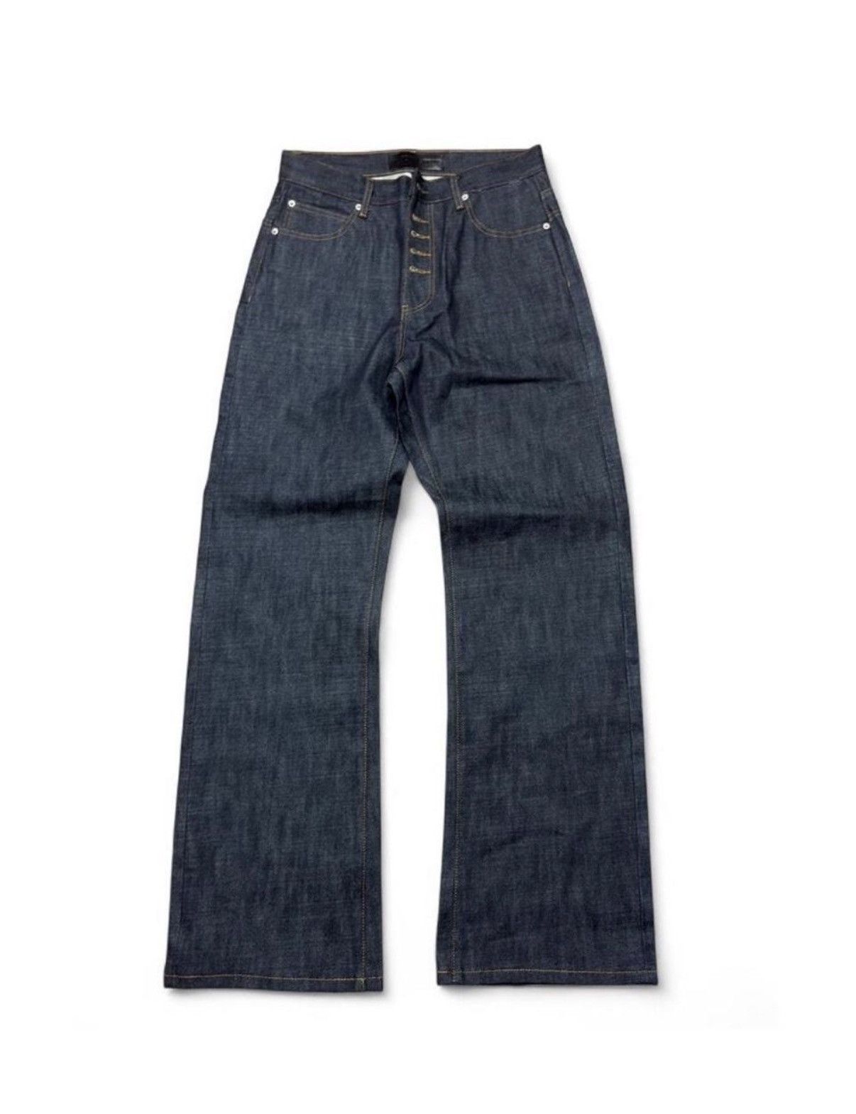 No Faith Studios No Faith Studios Flared Denim 002 Green/Blue