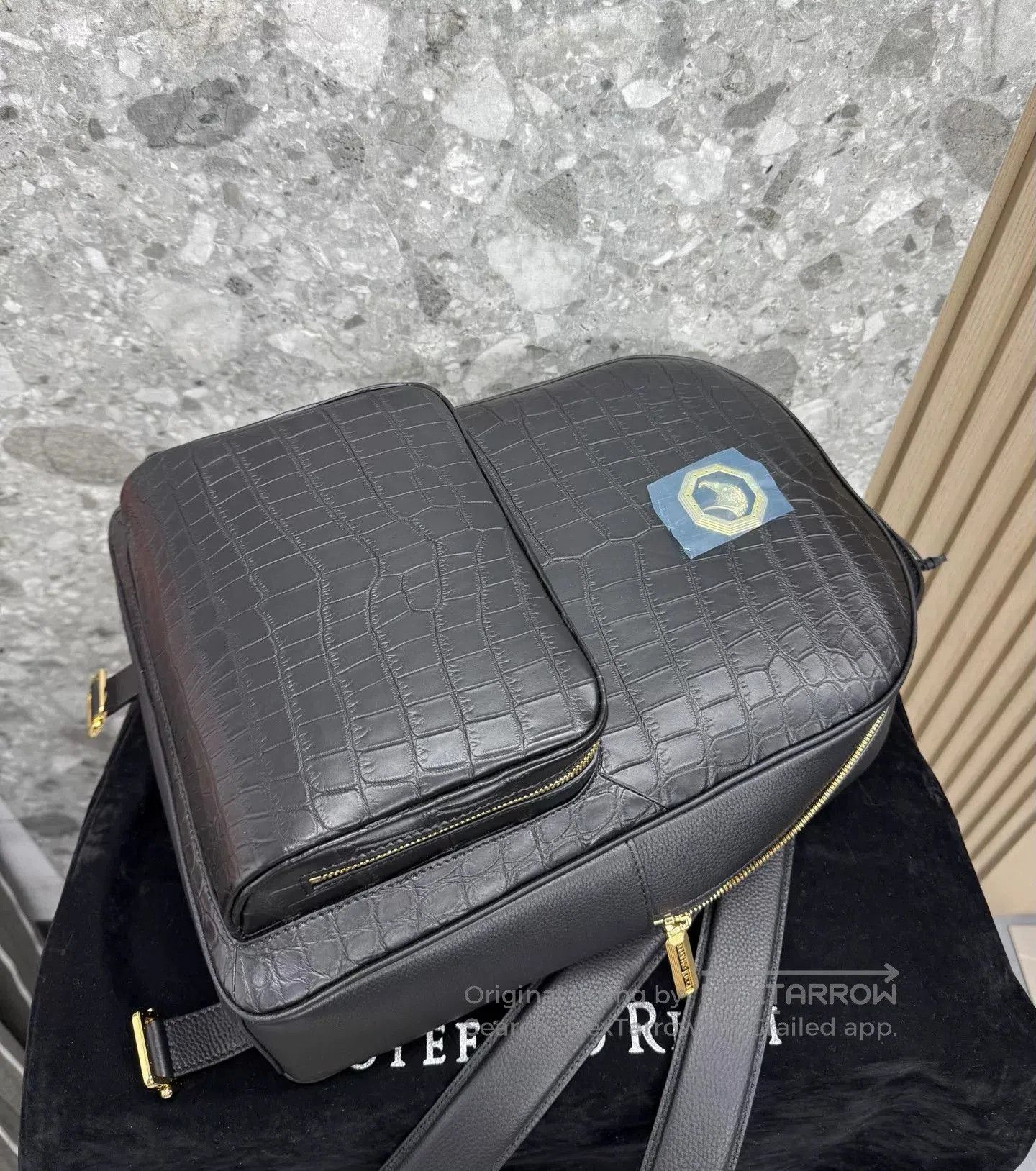 Stefano Ricci Stefano Ricci 25SS Crocodile Patchwork Backpack. Size ONE SIZE - 4 Thumbnail