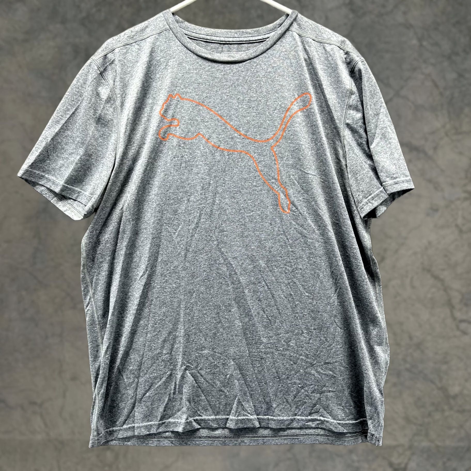 Puma PUMA Shirt Mens XL Gray Big Cat Logo Athletic Short Sleeve Tee Performance Size US XL / EU 56 / 4 - 1 Thumbnail