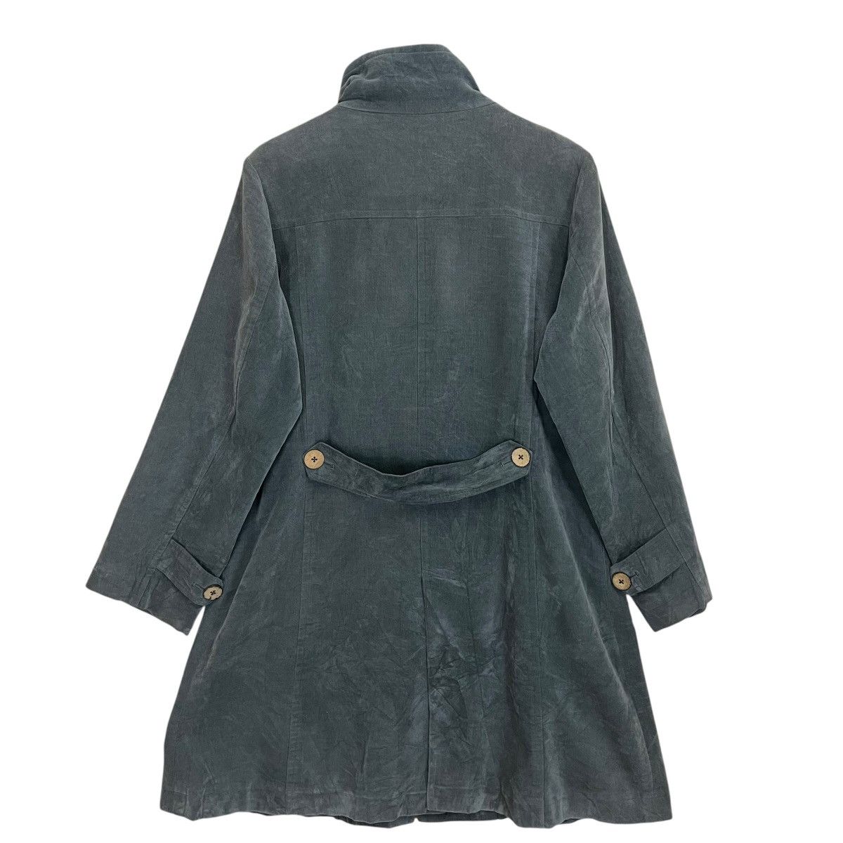 Issey Miyake Japanse Abuchi Inc Apple House Long Coat Jacket Size US M / EU 48-50 / 2 - 10 Thumbnail