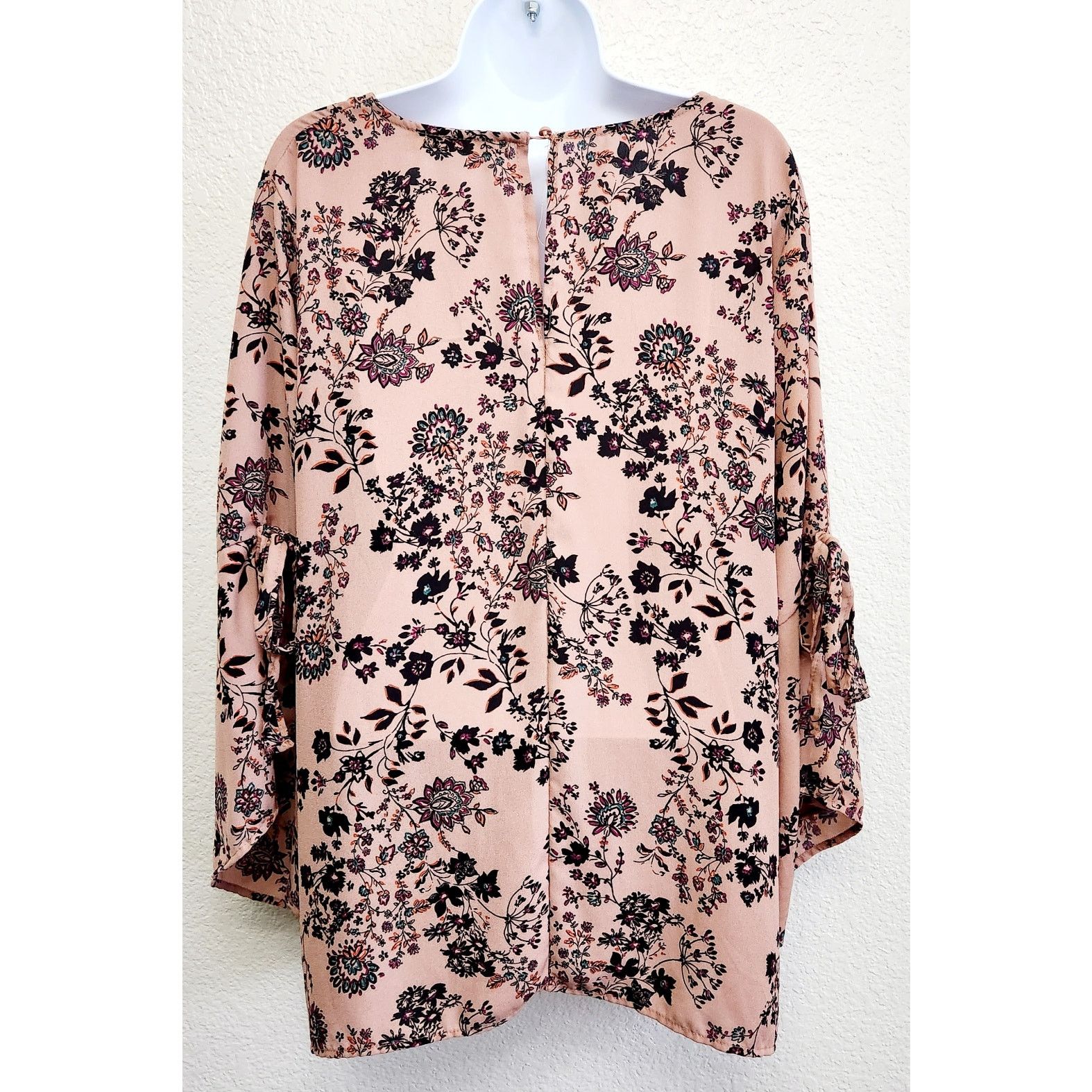 Other Liberty Love Multicolor Floral Bell Sleeve Top 2XL Plus Size XXL / US 16-18 / IT 52-54 - 5 Thumbnail