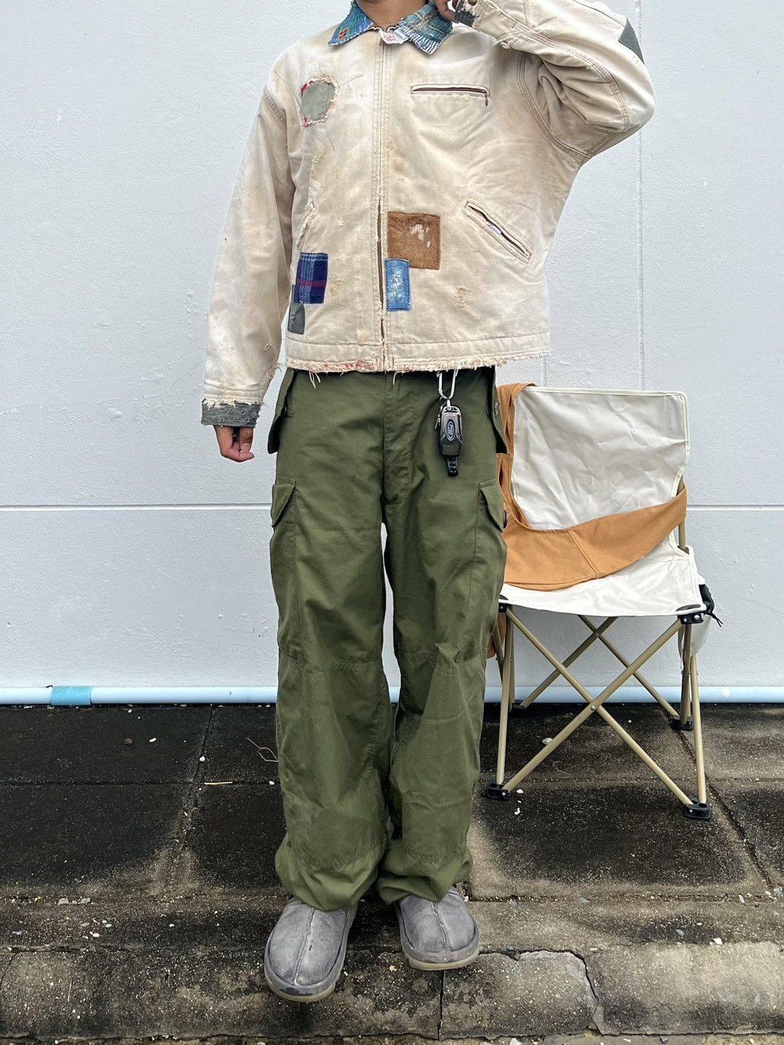 Vintage 70's Vintage Military Cargo Pants Size US 32 / EU 48 - 1 Thumbnail