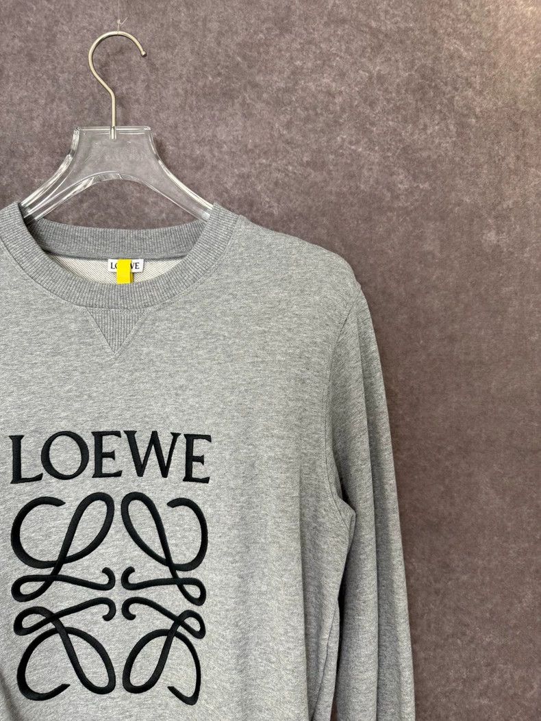 Loewe LOEWE Grey Embroidered Hoodie, Size M Size M / US 6-8 / IT 42-44 - 5 Thumbnail
