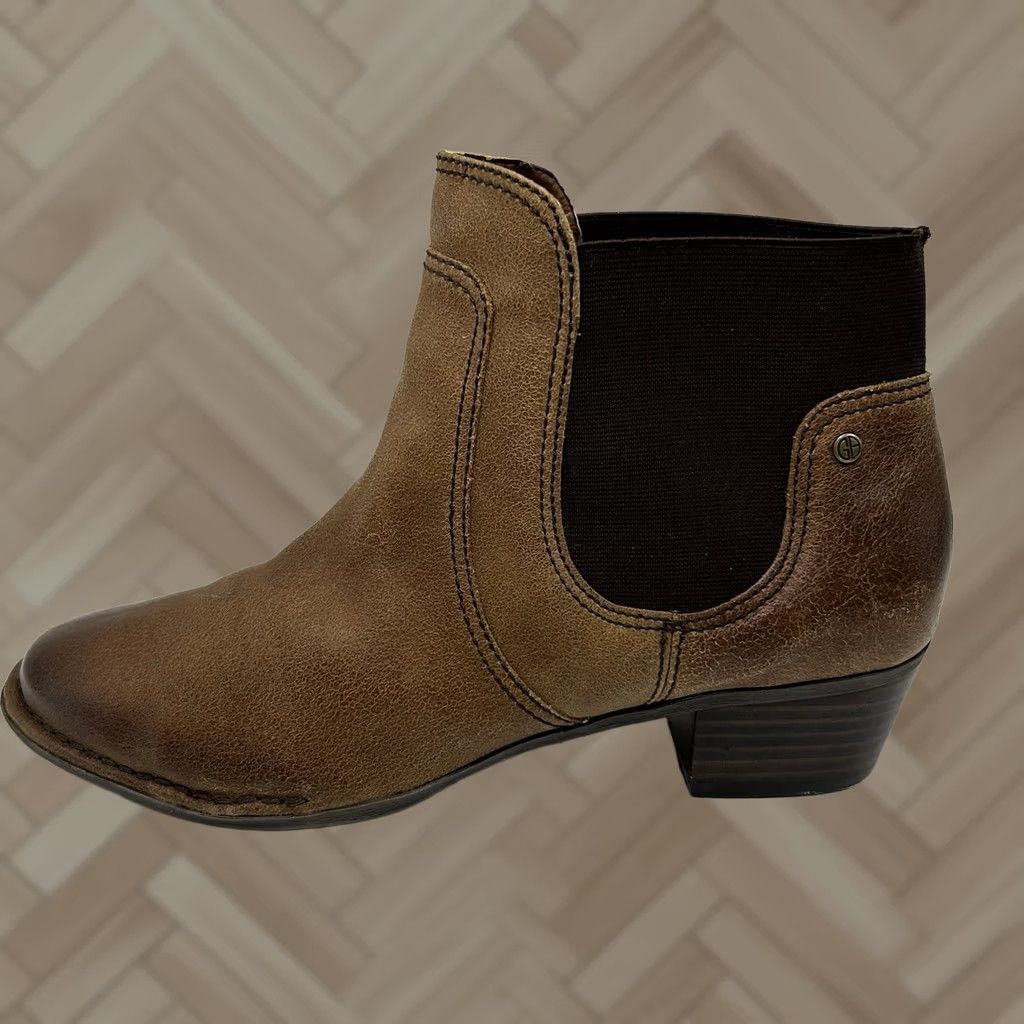 Giani Bernini Giani Bernini Bootie Womens 6.5 M Palma Pull On Brown Leather Quiet Luxury Boot Size US 7 / IT 37 - 1 Thumbnail