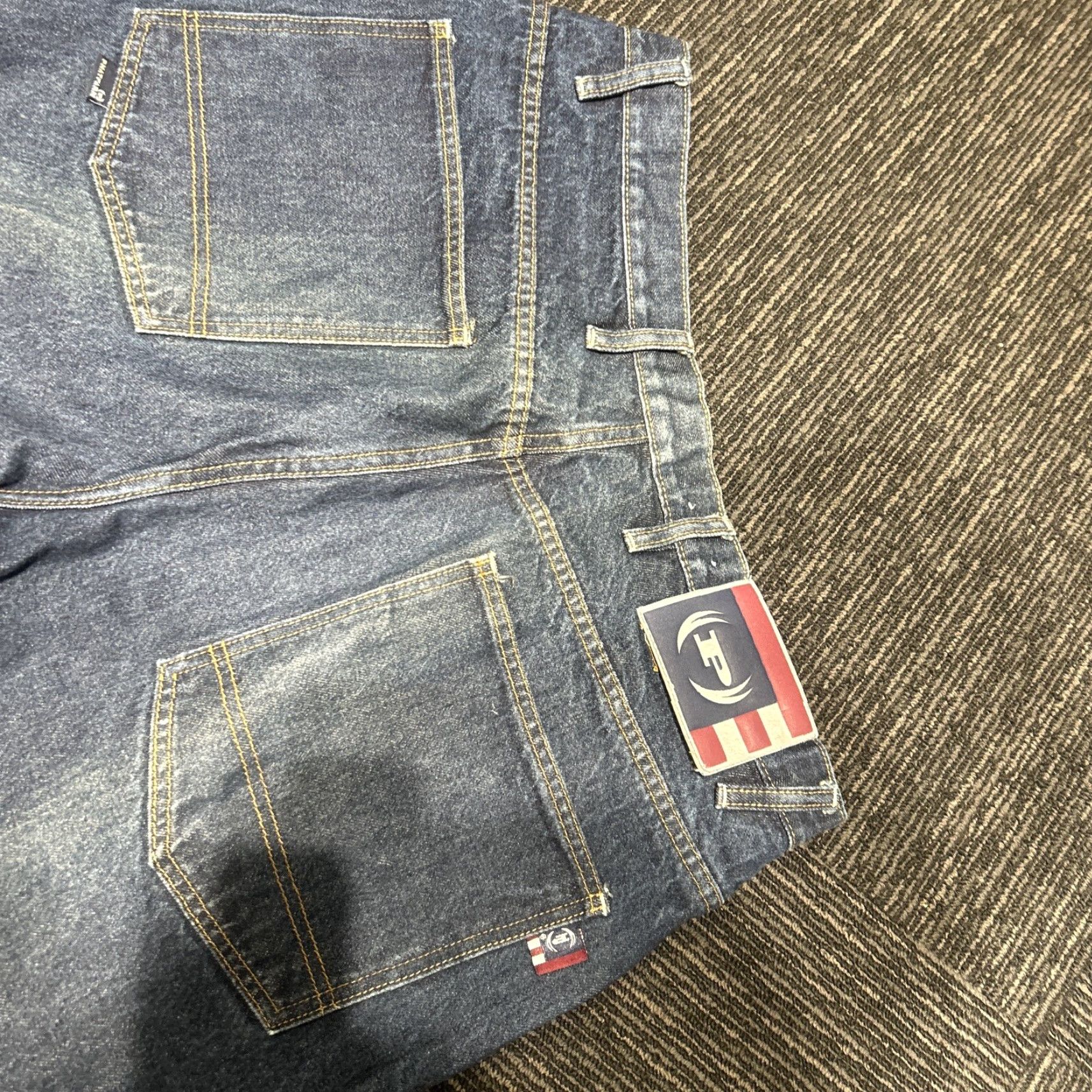 Phat Farm VINTAGE Phat Farm Jeans Baggy 90s Grunge Hip Hop Blue Denim 34x33 Wide-Leg 5-Pocket Mens Size US 34 / EU 50 - 2 Thumbnail