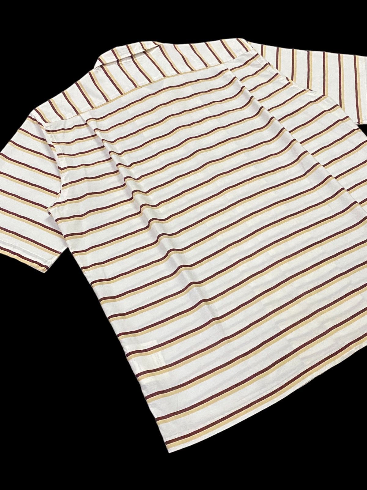 Comme des Garcons Homme AD 2002 Comme Des Garçons Homme Striped Shorts Sleeve Shirts Size US M / EU 48-50 / 2 - 18 Thumbnail