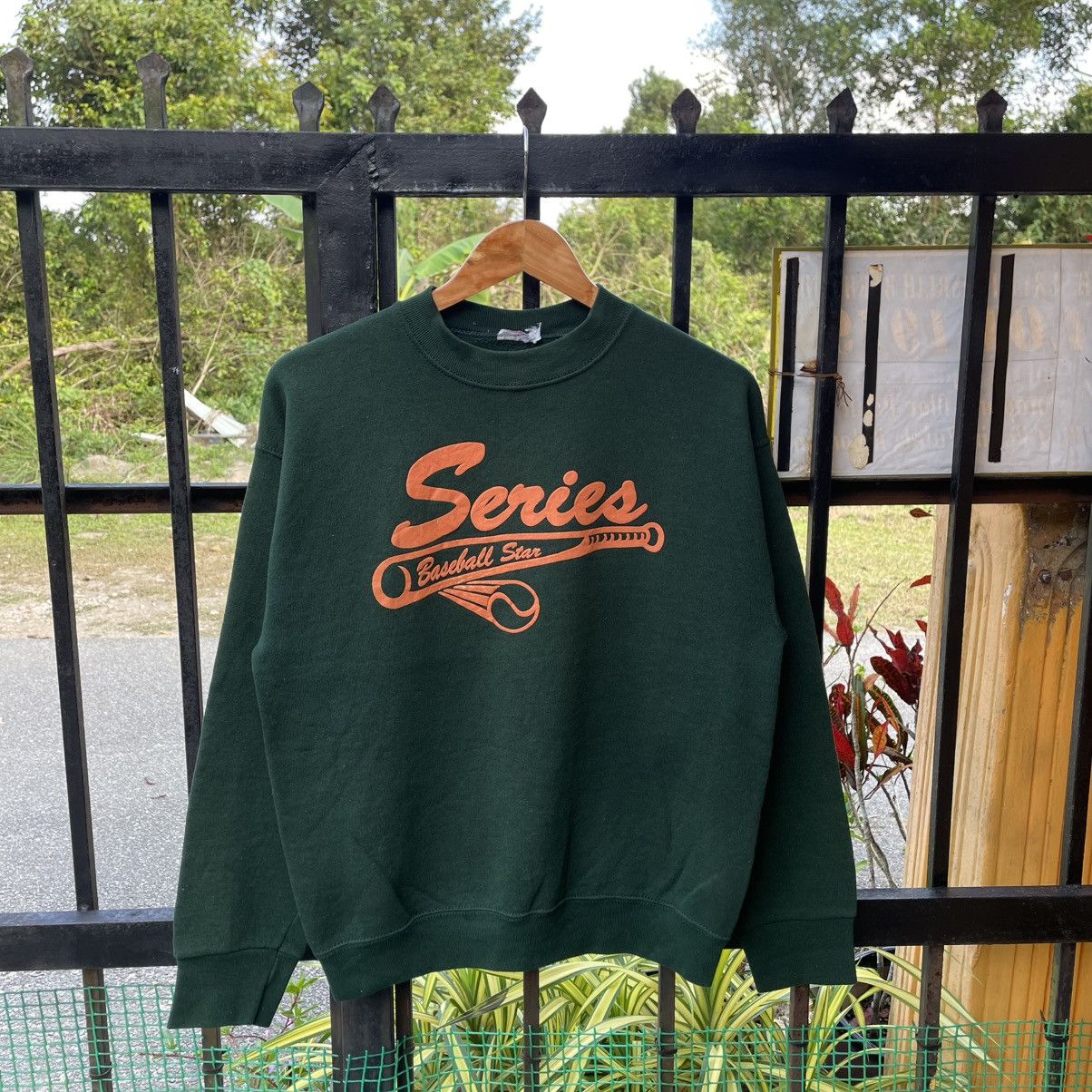 Vintage 🔥Vintage 90s Baseball Series Big Logo Crewneck Sweatshirts Size US S / EU 44-46 / 1 - 1 Thumbnail