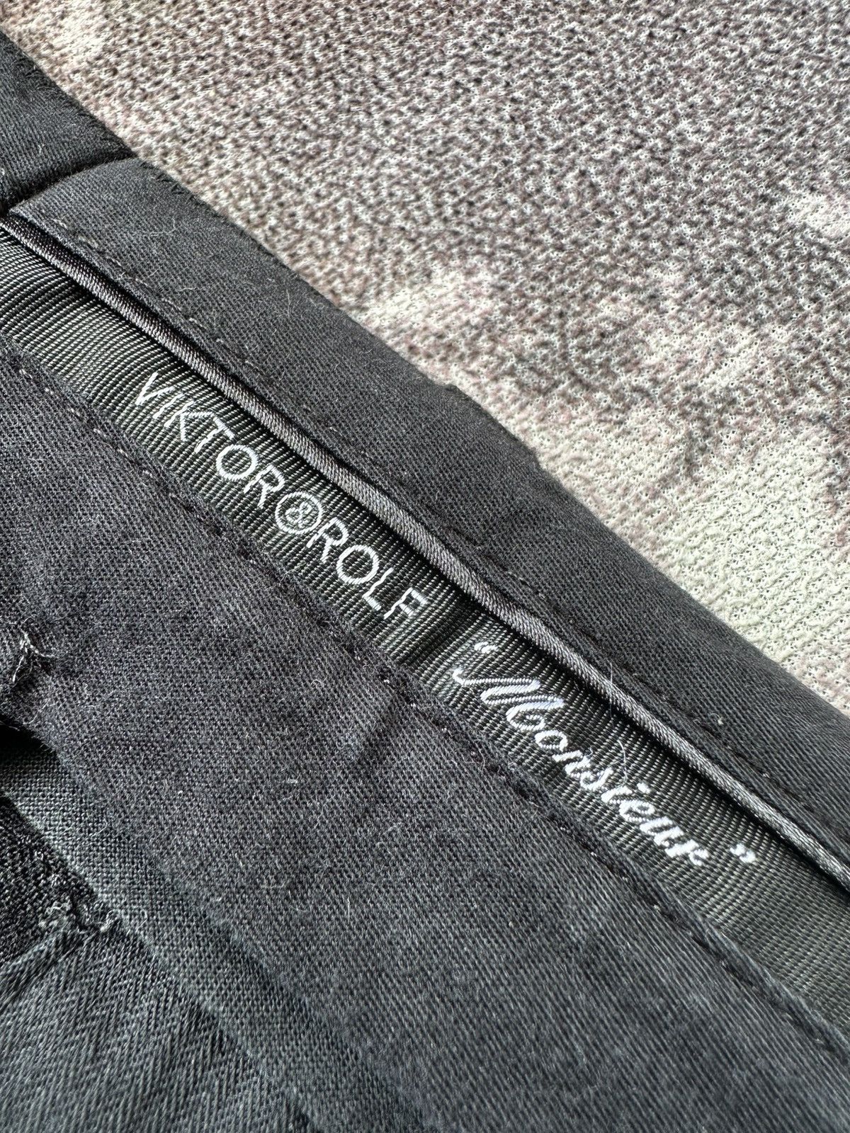 Viktor & Rolf 2011FW Victor & Rolf Monsieur wool black pants Size US 32 / EU 48 - 13 Thumbnail