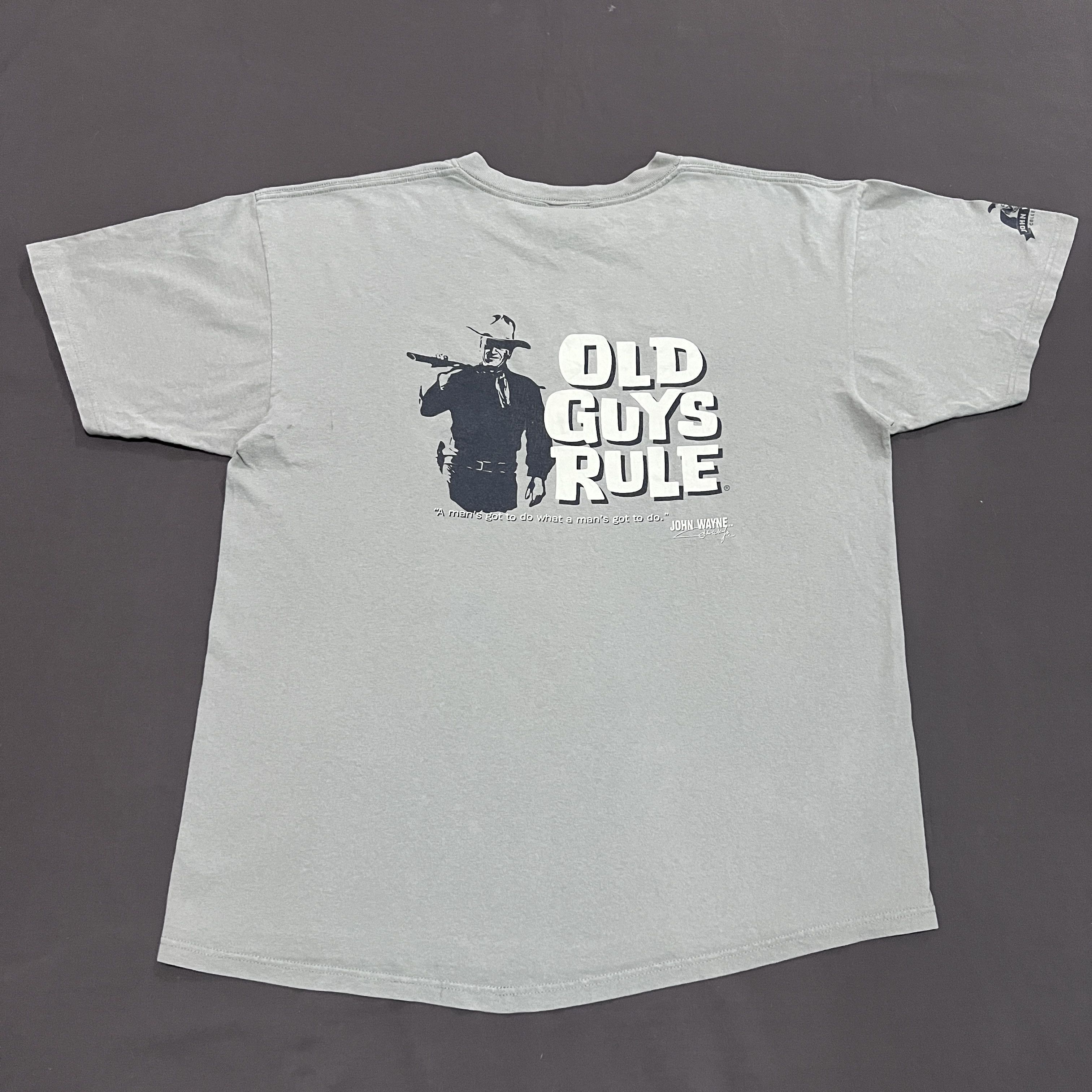 Star Of Hollywood × Vintage Vintage Y2K John Wayne old guys rule Tee XL Cowboys Size US XL / EU 56 / 4 - 2 Thumbnail