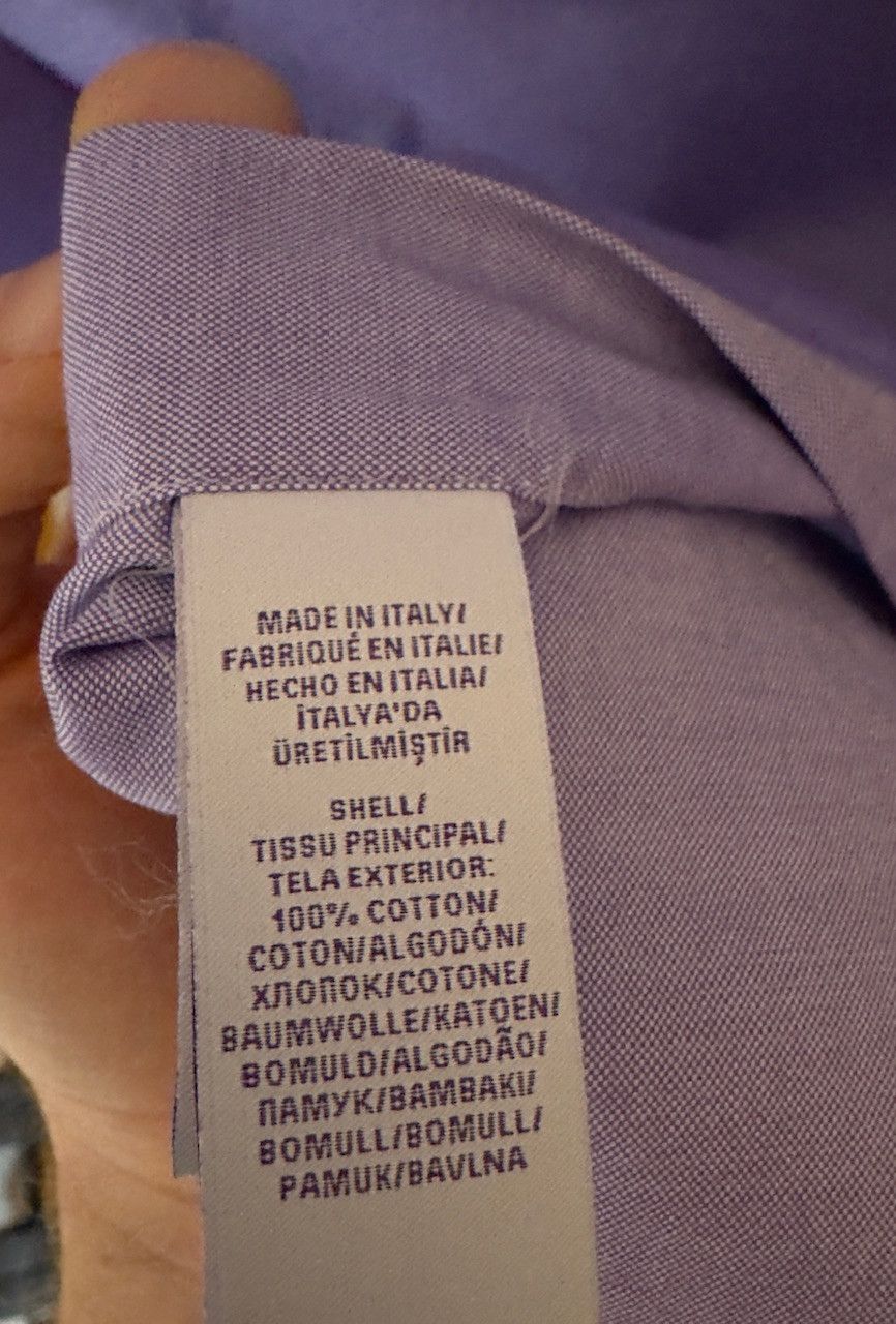 Ralph Lauren Purple Label 14.5 Purple Pinpoint Oxford Size US S / EU 44-46 / 1 - 3 Thumbnail