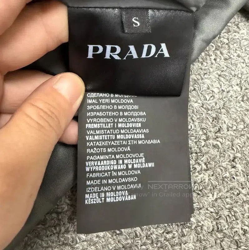 Prada Prada Gray Nylon Men's Jacket. Size US S / EU 44-46 / 1 - 4 Thumbnail