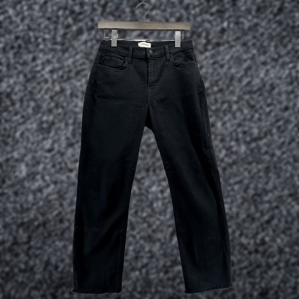 L'AGENCE L'AGENCE Jeans Womens 26 Black High Rise Cropped Slim Stretch Denim USA Shirt/Jeans Womens 26 Black High Rise Cropped Slim Denim Size 26" / US 2 / IT 38 - 1 Thumbnail