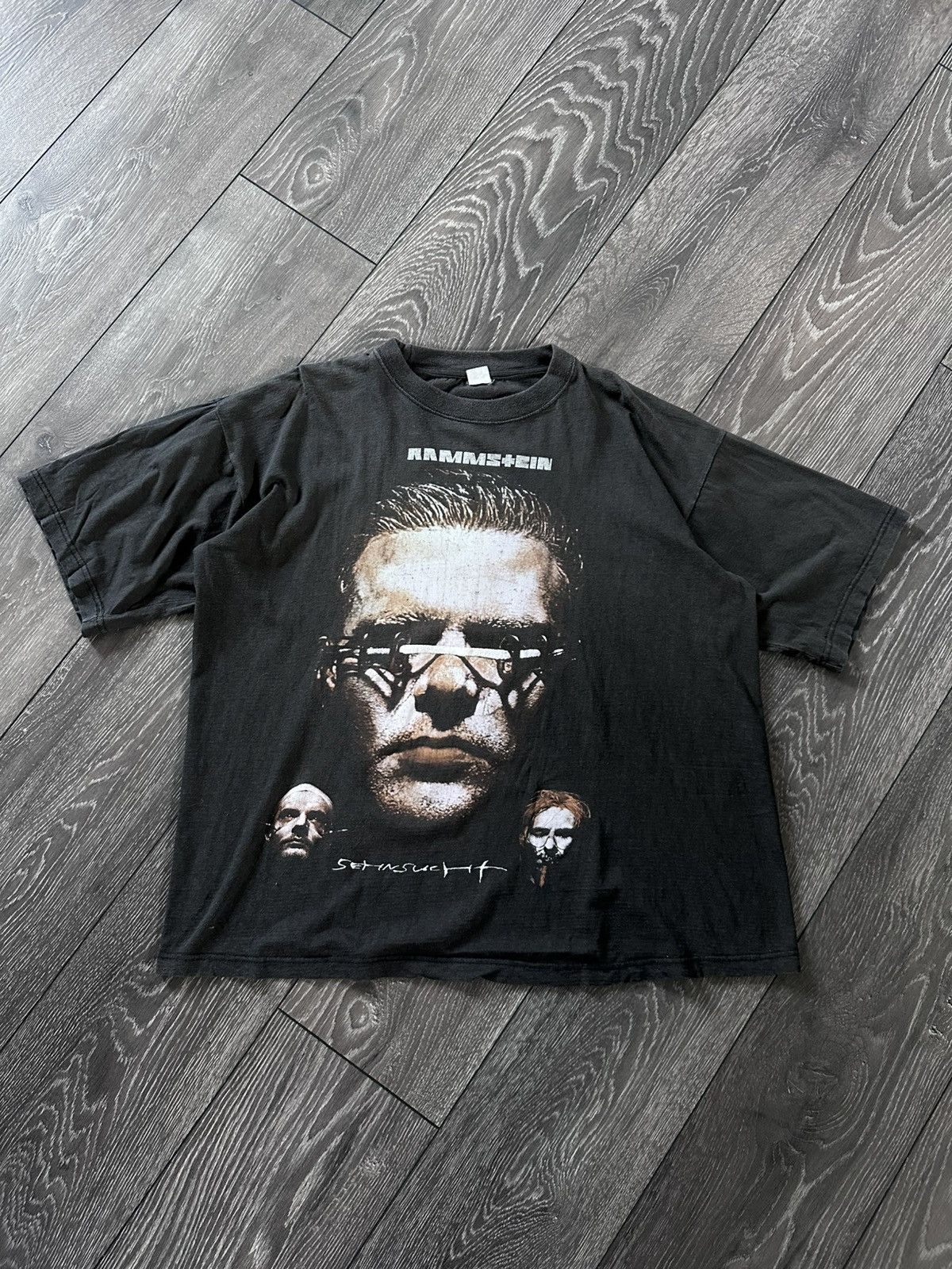 Band Tees × Vintage vintage 90s rammstein sehnsucht parking lot bootleg tshirt Size US L / EU 52-54 / 3 - 1 Thumbnail