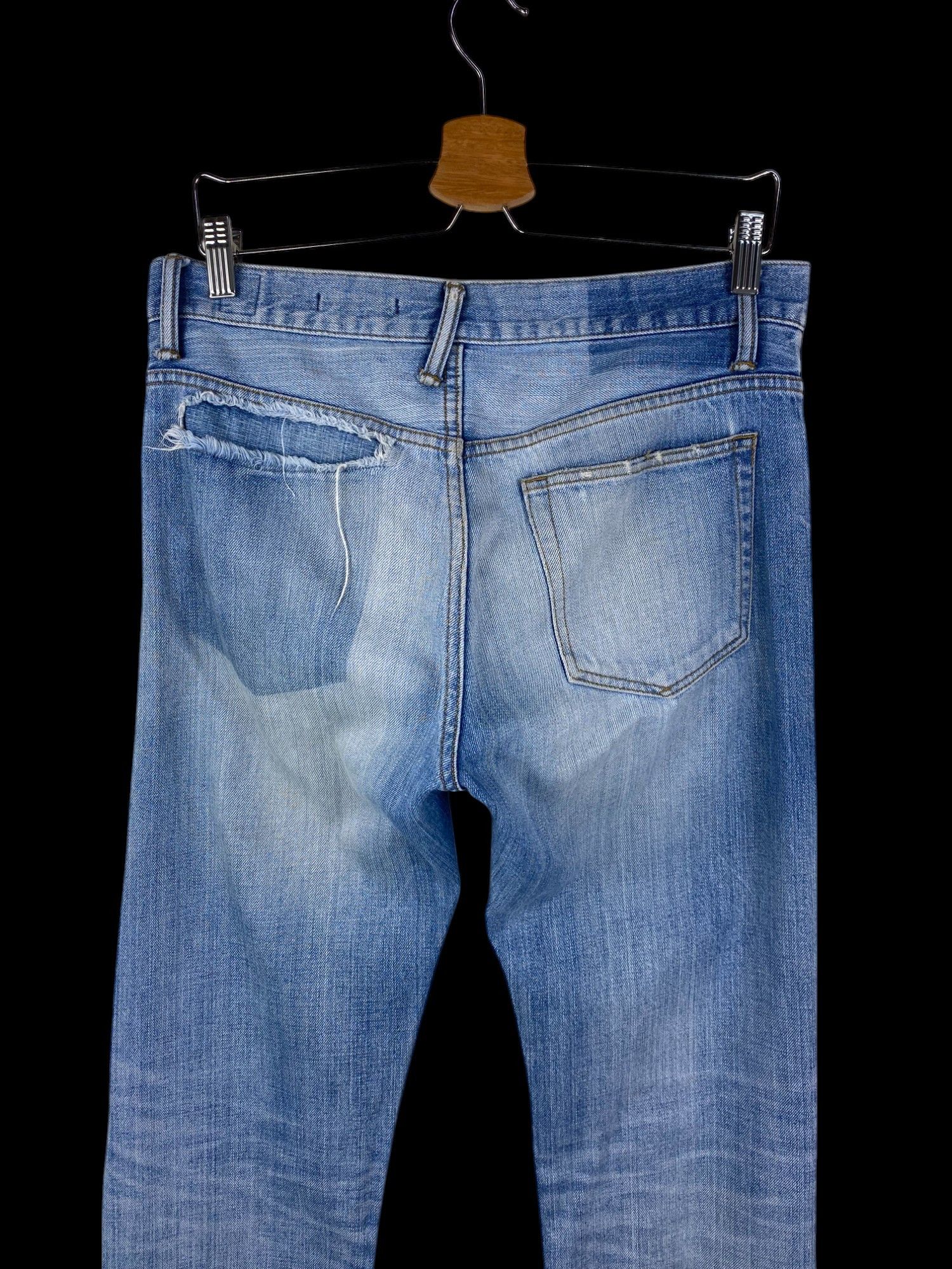 Japanese Brand (30x29.5)INSANE Perfect Distressed Japan Semantic jean Size US 30 / EU 46 - 7 Thumbnail