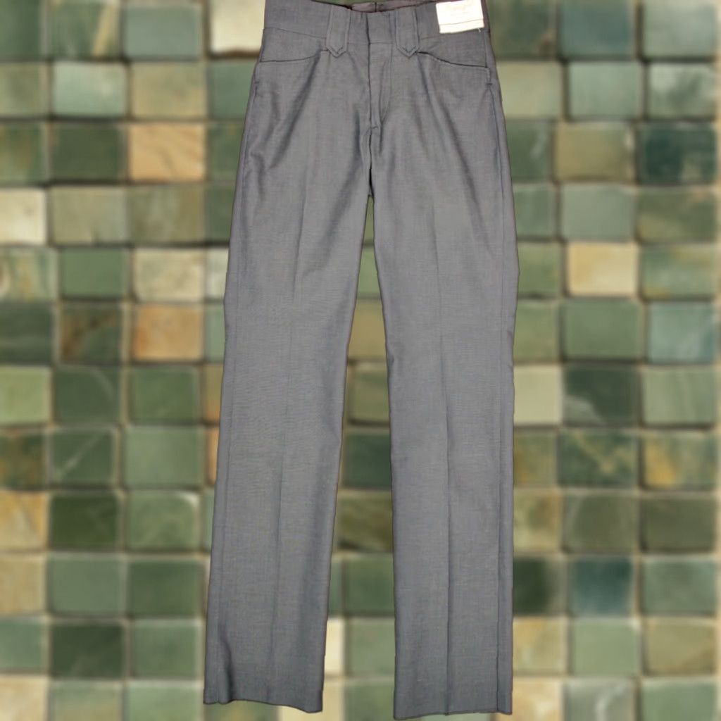 Wrangler VINTAGE Wrangler Western Jeans Pants 28x35 Slate Grey 60s 70s NOS Mens Wranglers Size US 28 / EU 44 - 1 Thumbnail