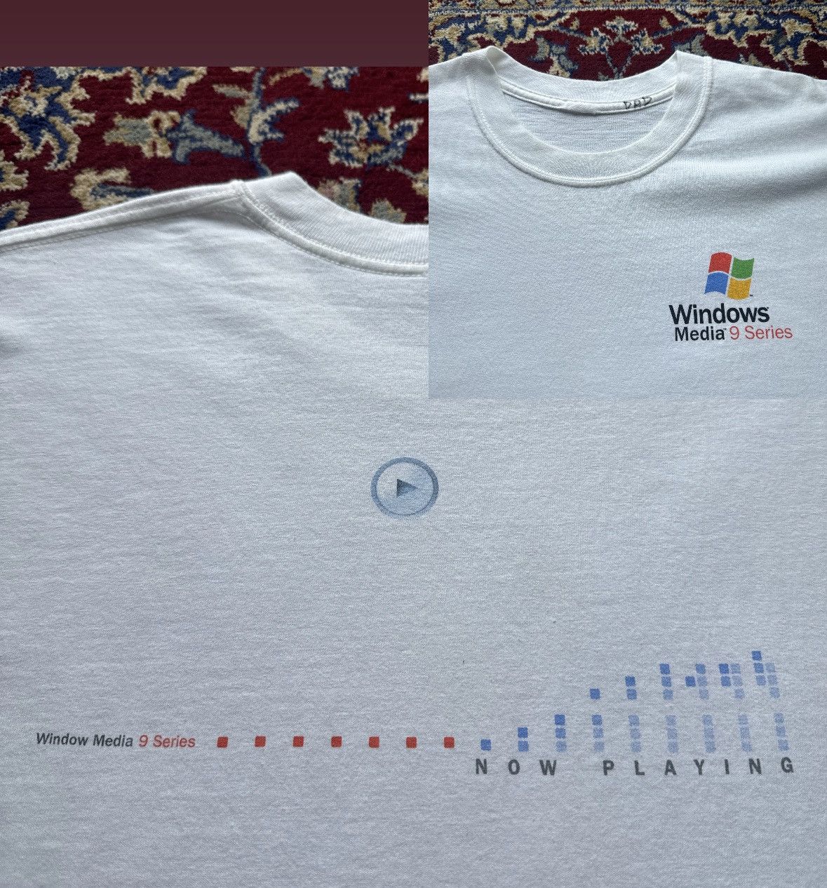 Microsoft Vintage 2000s Microsoft Windows Media 9 Series Promo tee y2k Size US L / EU 52-54 / 3 - 1 Thumbnail