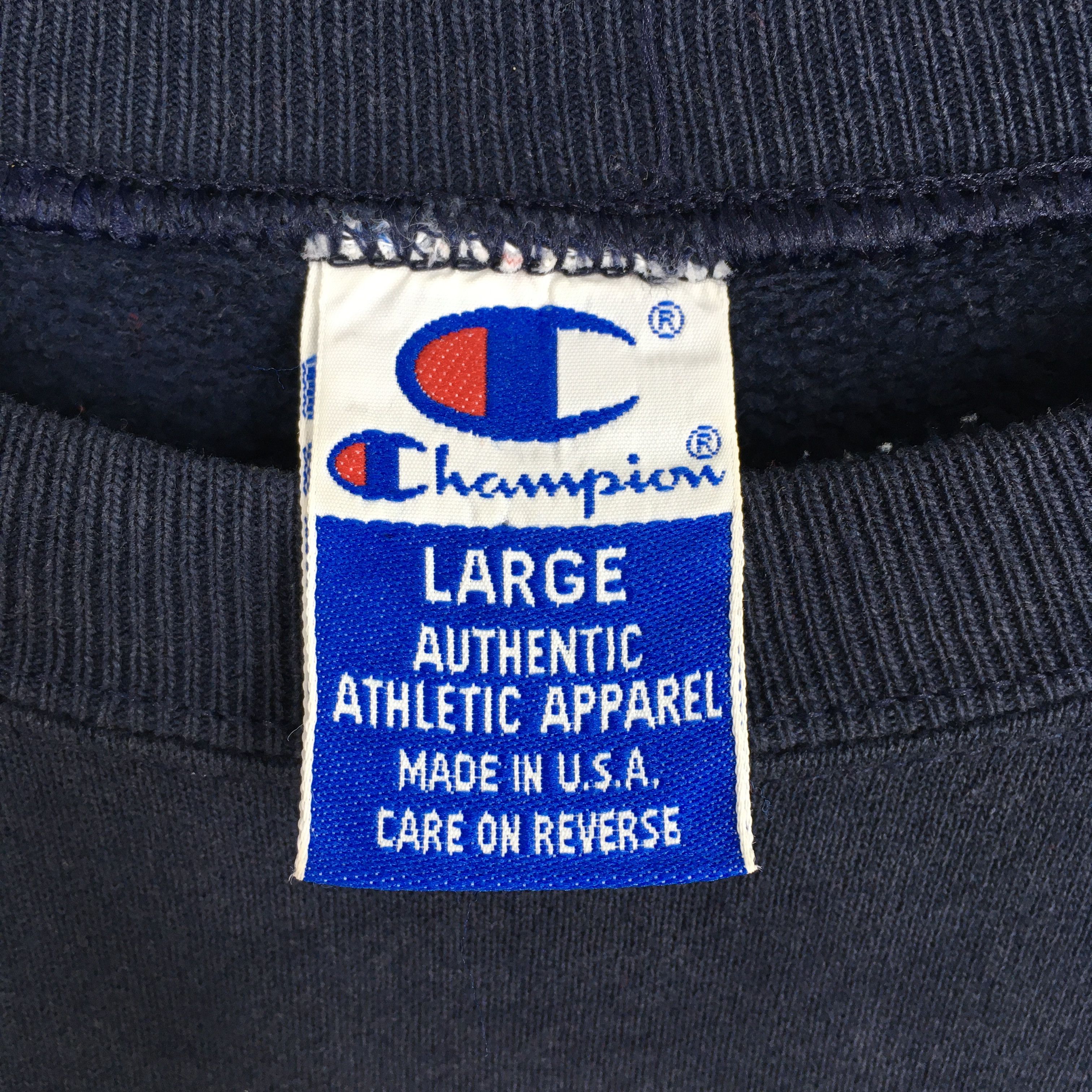 Champion Vintage Champion Script Logo Blue Sweatshirt Large Size US L / EU 52-54 / 3 - 4 Thumbnail
