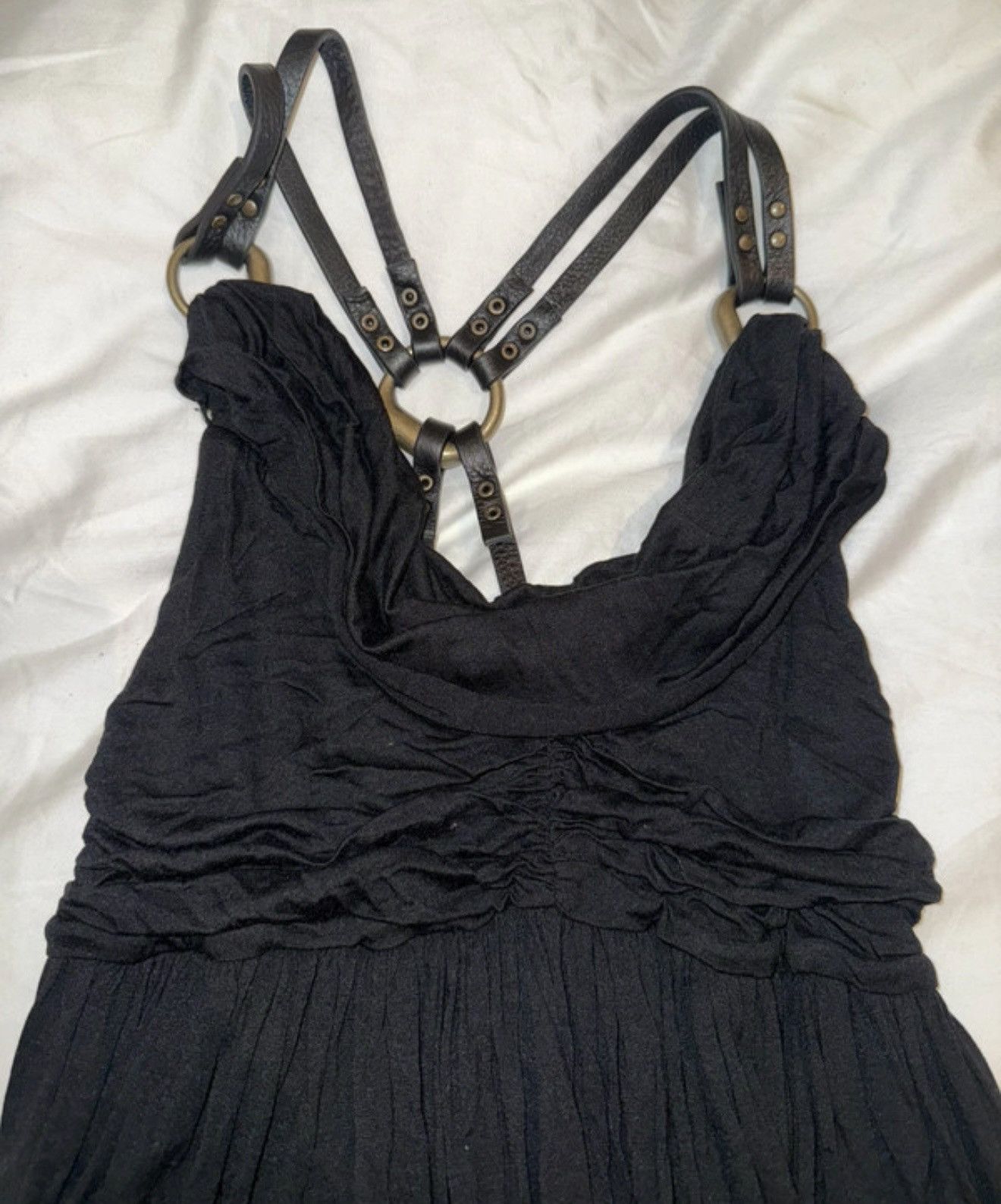 Allsaints Rare AllSaints Spitalfields Harness Dress Leather Straps Size S / US 4 / IT 40 - 7 Thumbnail