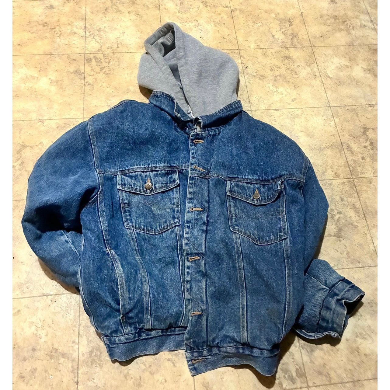 Other Vintage Insulated Denim Hooded Jacket Ash Creek Trading 2X Size US XXL / EU 58 / 5 - 1 Thumbnail