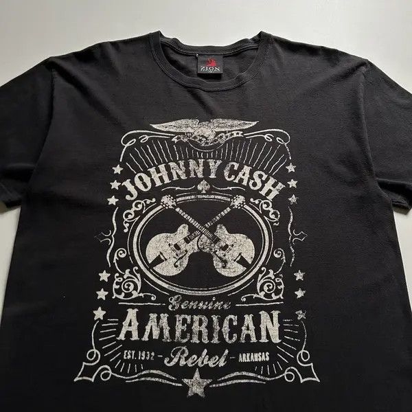Band Tees Vintage Y2K Johnny Cash American Rebel Music T Shirt XL Rare Size US XL / EU 56 / 4 - 2 Thumbnail