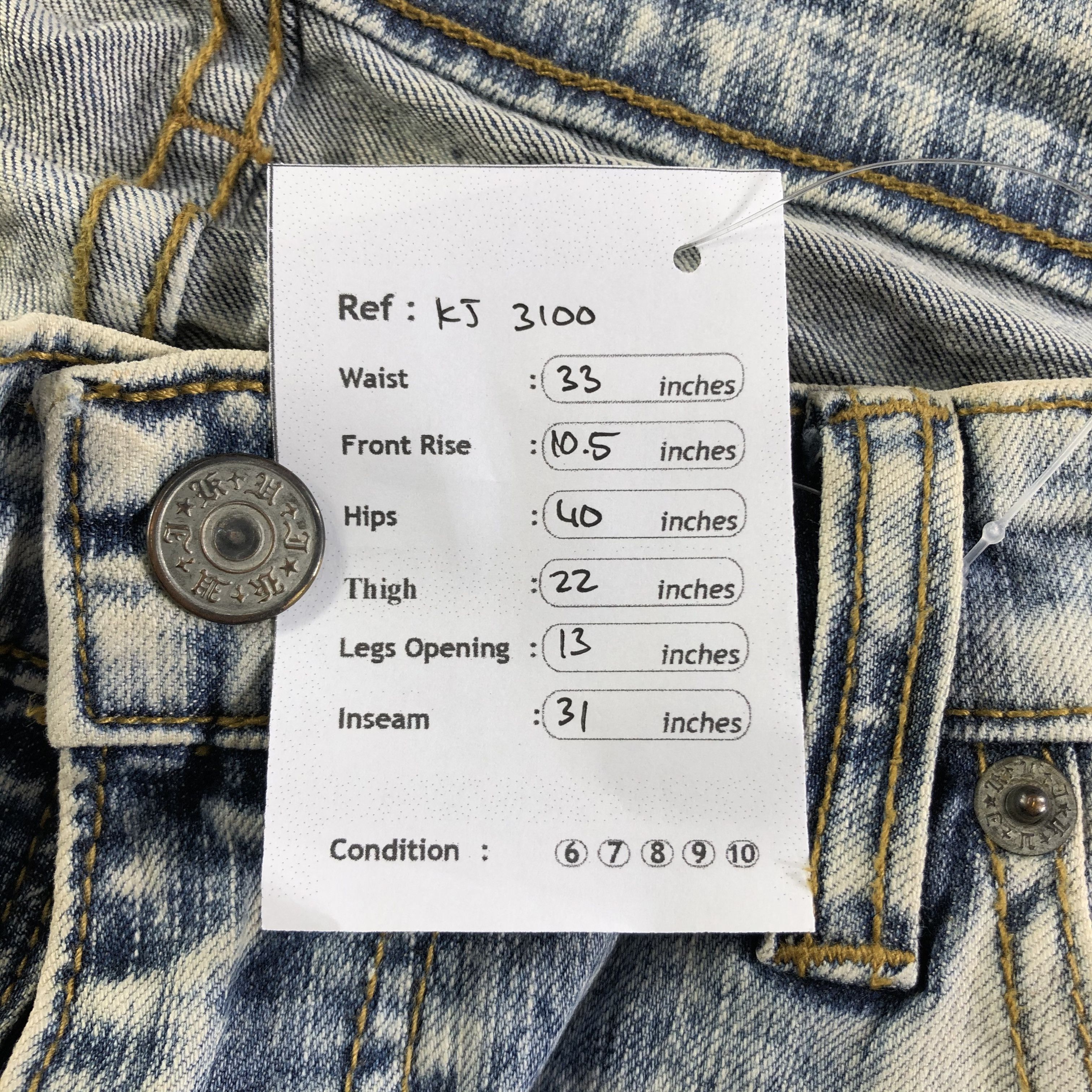 Japanese Brand Japanese Brand Destroyed Jeans Skinny Denim KJ3100 Size US 32 / EU 48 - 10 Thumbnail