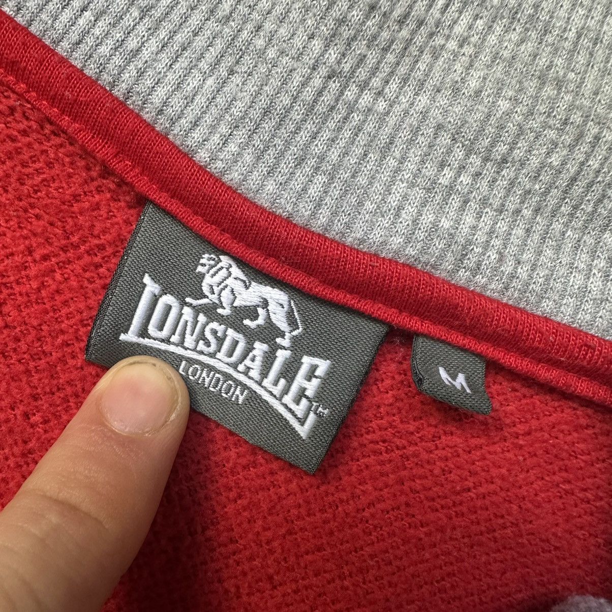 Lonsdale VTG Mans Zip Sweater Lonsdale Size M Hype Trend 00s USA Size US M / EU 48-50 / 2 - 12 Thumbnail
