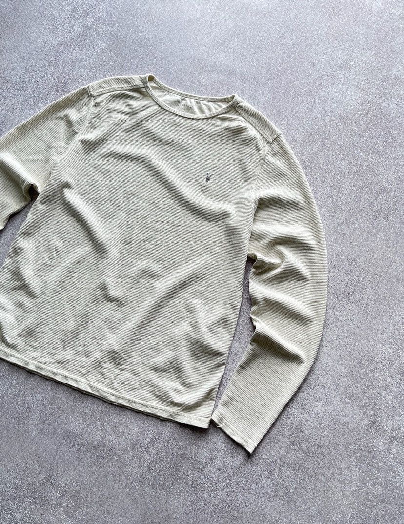 Allsaints Vintage Allsaints White Longsleeve T-shirt Y2K L Size US L / EU 52-54 / 3 - 2 Thumbnail