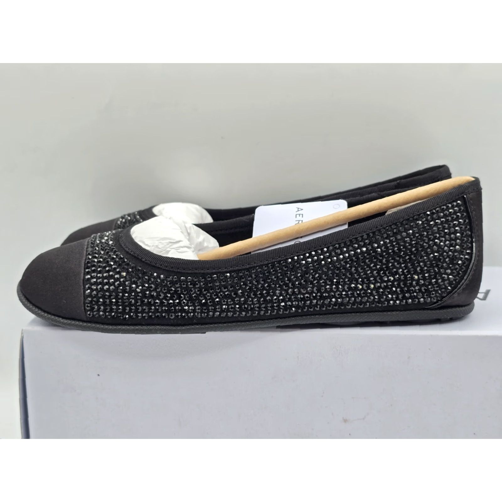 Vintage Aerosoles Women's Pierre Ballet Flat - Black - Size 5 M - NIB - Leather - Flat Shoes - Pointed Toe - Ballet Flat - Women Size US 5 / IT 35 - 5 Thumbnail