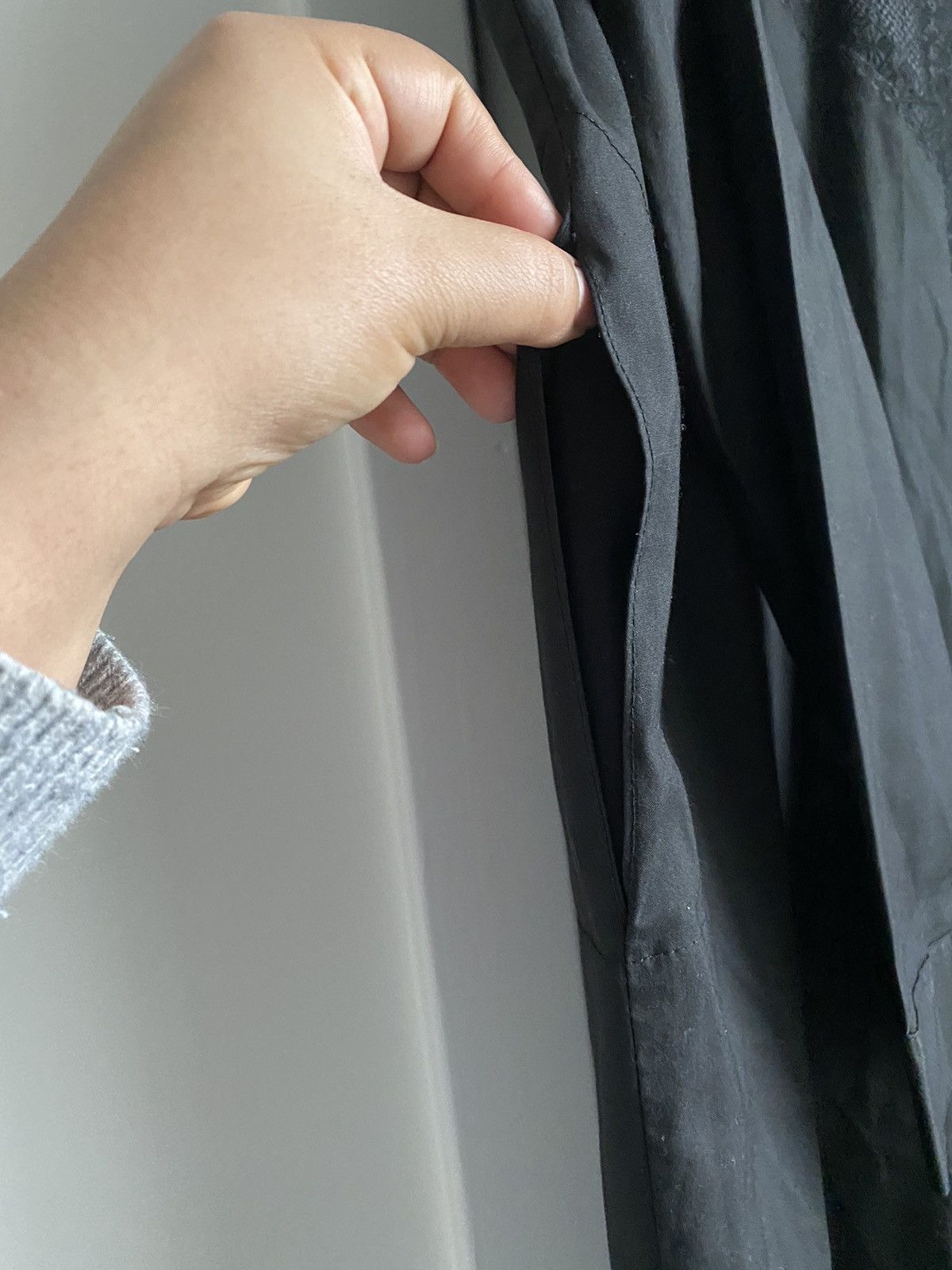 Other Newman Pakistani Indian Cotton Oversized Shirt Black Kurta Size XL / US 12-14 / IT 48-50 - 8 Thumbnail
