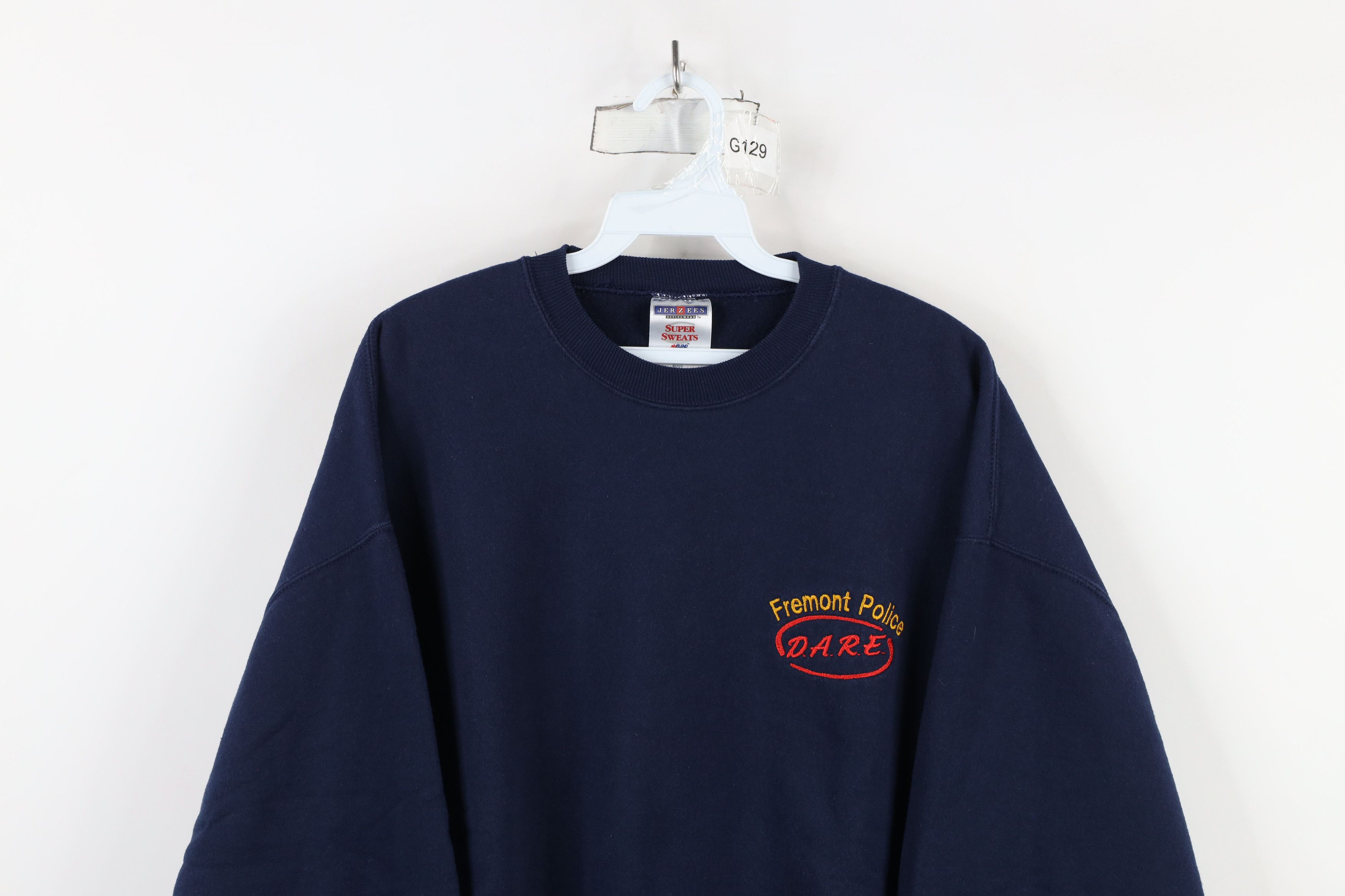 Vintage Vintage 90s Spell Fremont Police Dare Drug Sweatshirt Blue Size US L / EU 52-54 / 3 - 2 Thumbnail