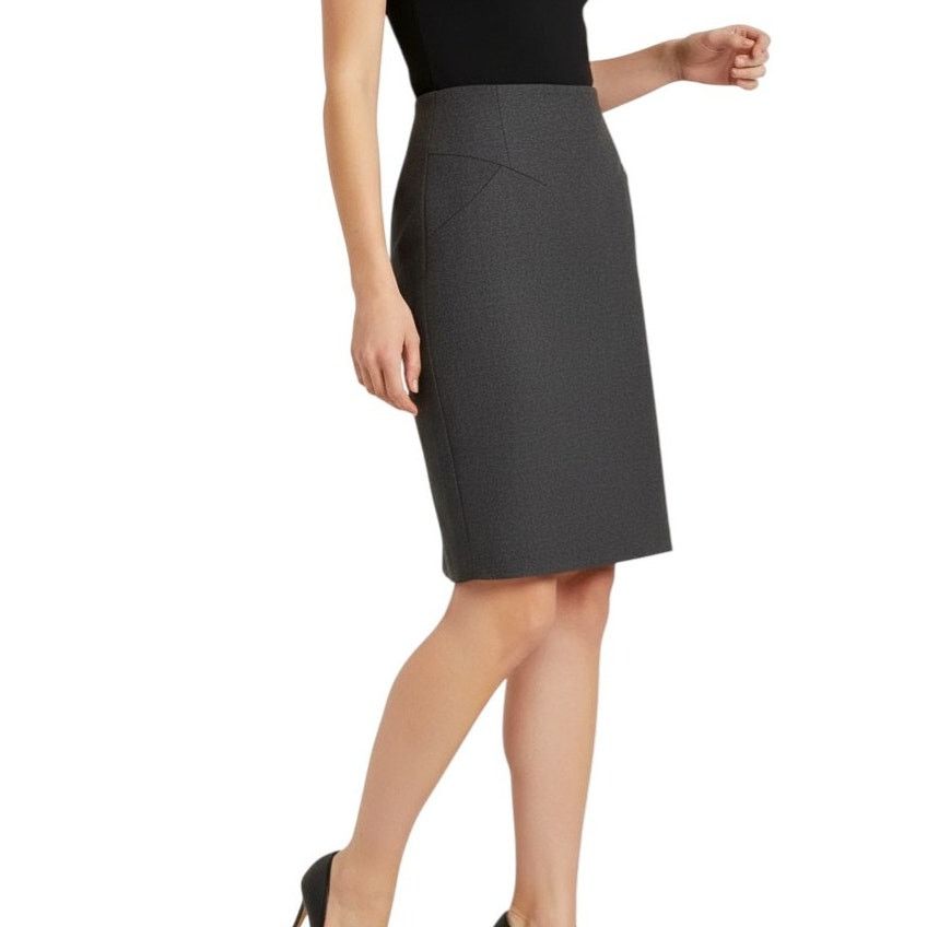 Chanel Chanel Vintage Gray Knee-Length Skirt, Small Size 28" / US 6 / IT 42 - 1 Thumbnail