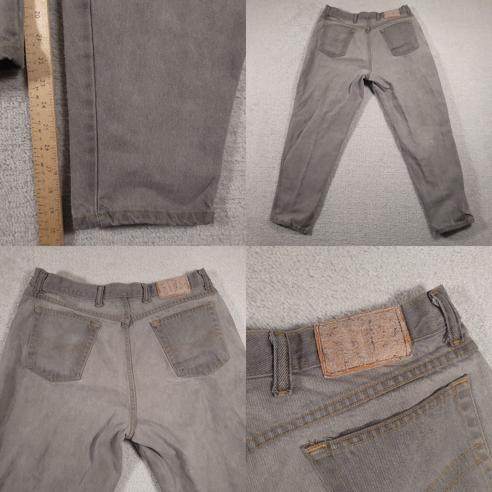 Bugle Boy VINTAGE Bugle Boy Jeans Mens 38x30 Gray Tapered Relaxed Fit Made USA 90s Pants Size US 38 / EU 54 - 10 Thumbnail