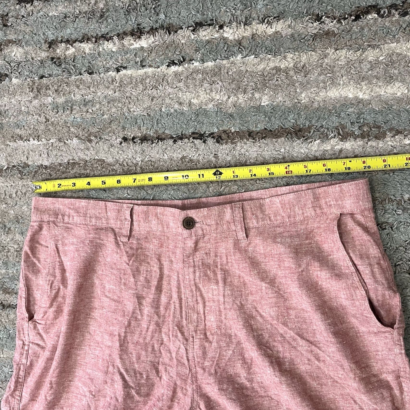 Patagonia Patagonia Lightweight Shorts Men 38 Blue Hemp Organic Cotton Chino Casual Salmon Size US 38 / EU 54 - 4 Thumbnail