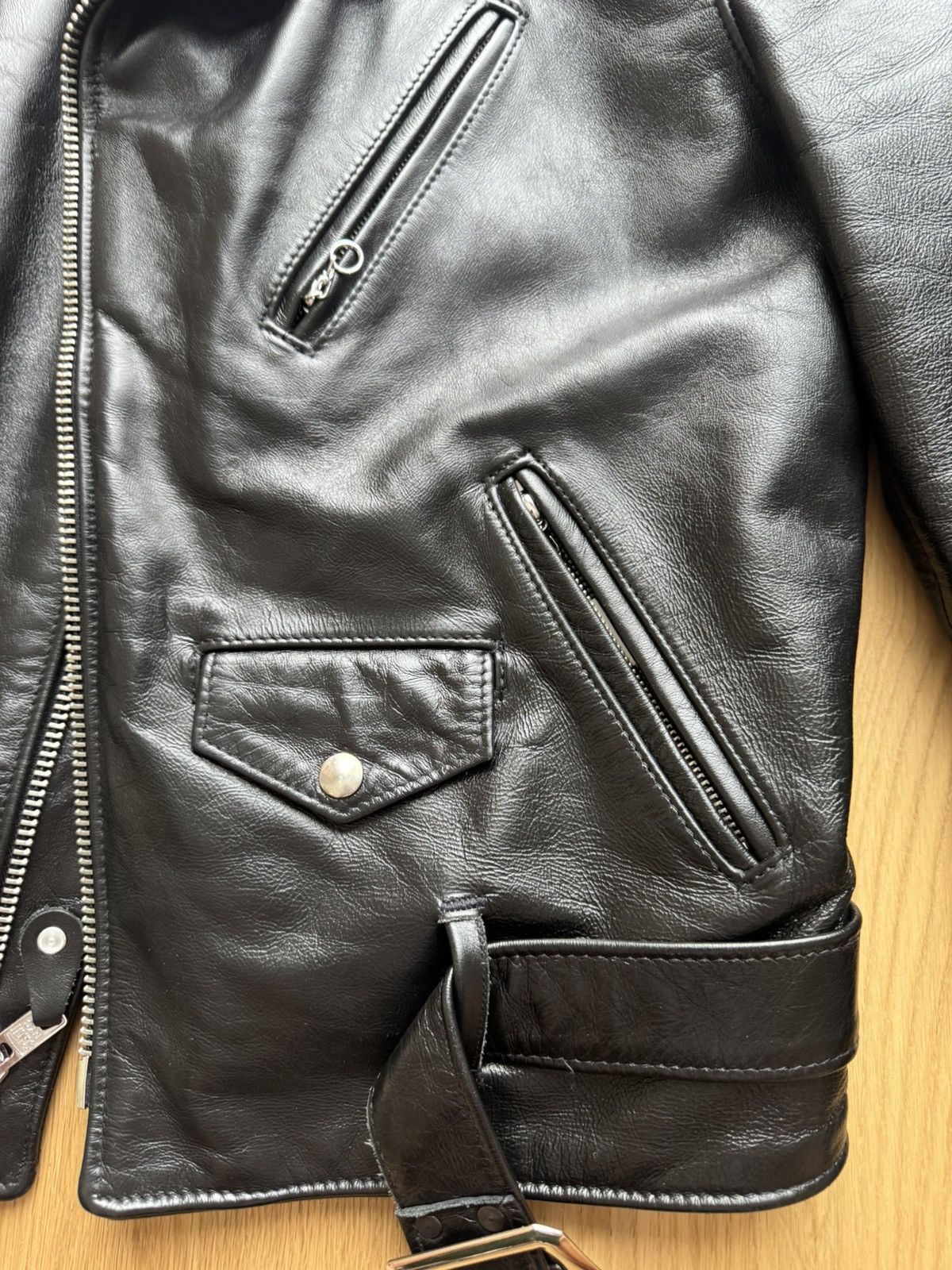 Schott Schott 613SH Leather Jacket – Size 42 – Lightly Worn Size US XS / EU 42 / 0 - 9 Thumbnail
