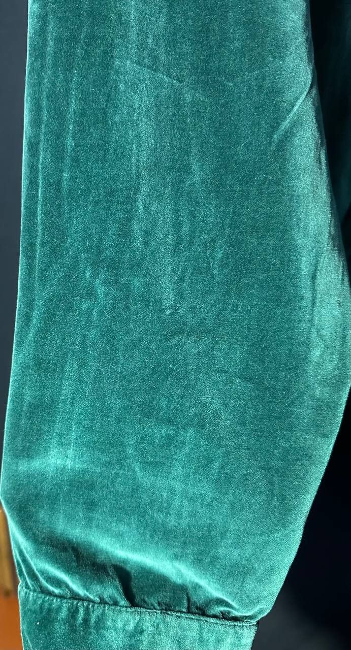 Hugo Boss Hugo Boss velur shirt damtik zip jacket dark green Size US M / EU 48-50 / 2 - 4 Thumbnail