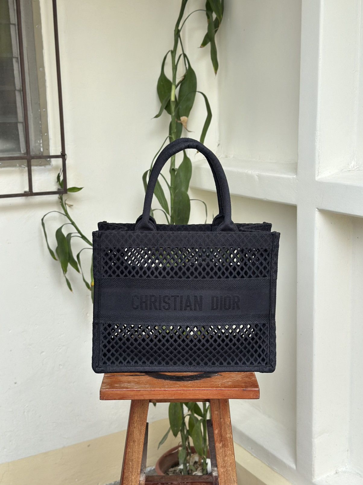 Dior Christian Dior mesh black tote bag Size ONE SIZE - 1 Thumbnail