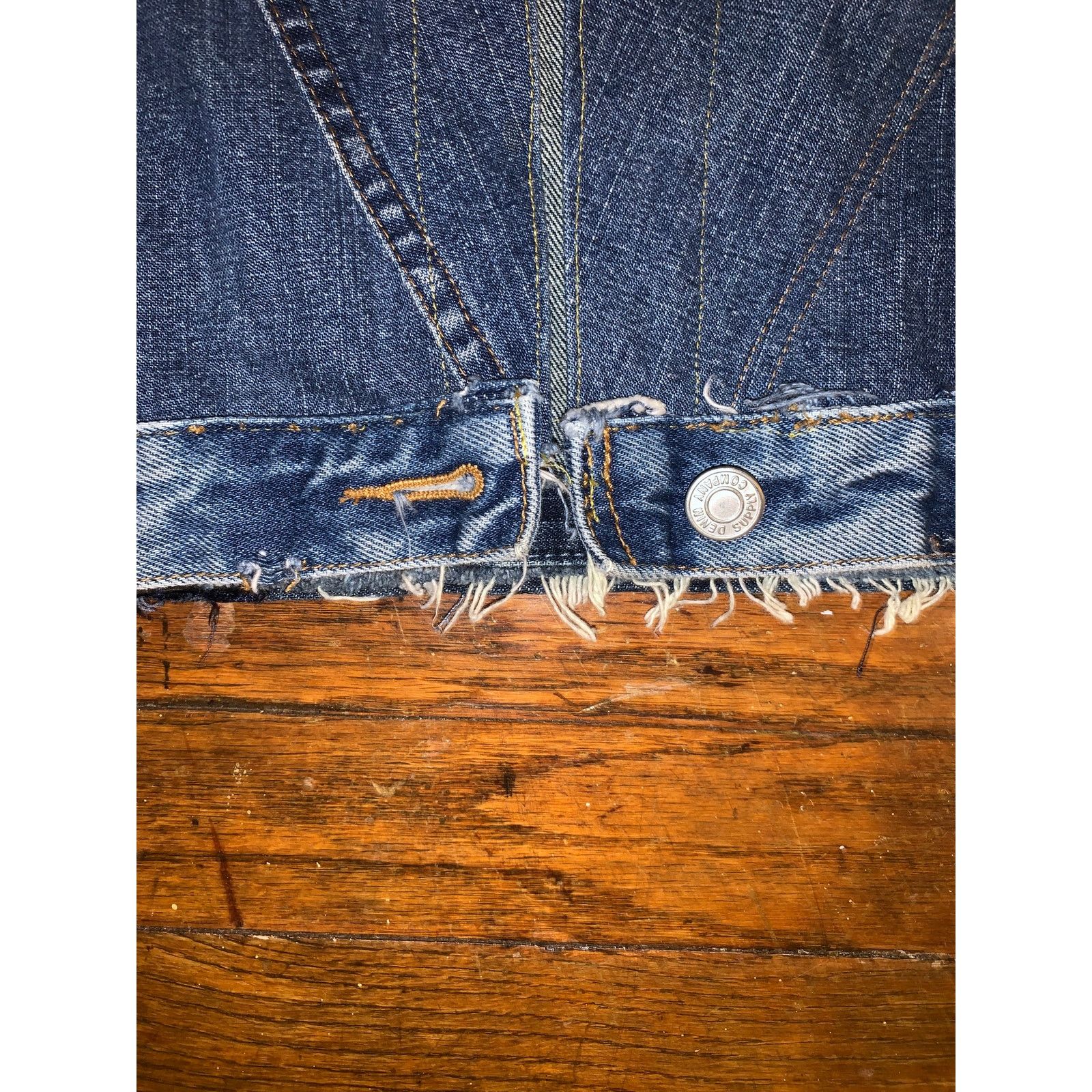 Brooklyn Xpress Reworked Patchwork Denim Jacket Y2K Upcycled Women’s Small Size S / US 4 / IT 40 - 6 Thumbnail