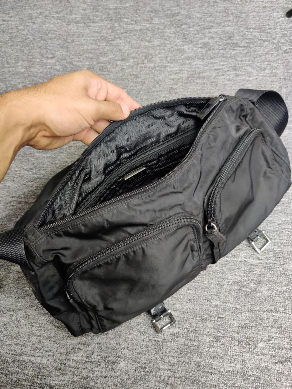 Prada Prada Bag Nylon Black Size ONE SIZE - 14 Thumbnail