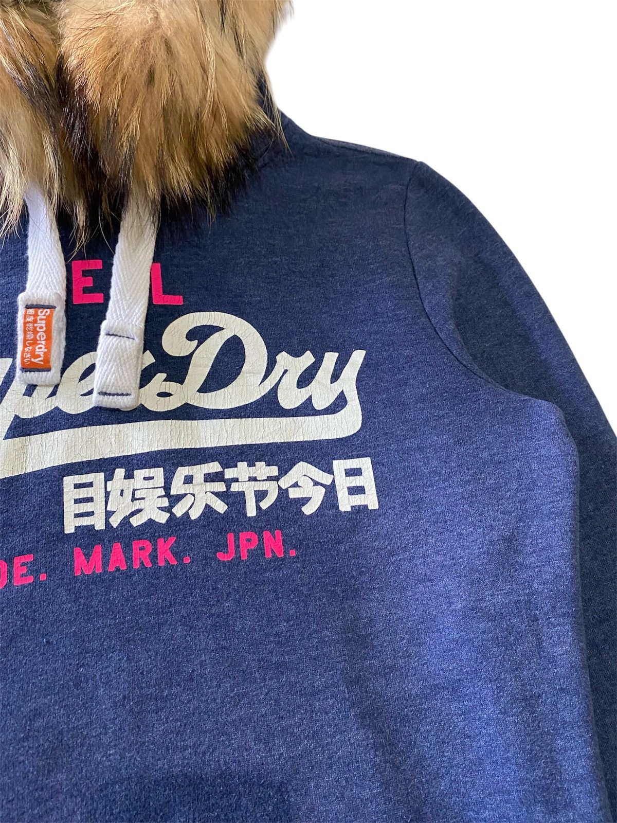 Japanese Brand Fur SuperDry Vintage Pullover Hoodie Big Logo Japan Style Size S / US 4 / IT 40 - 4 Thumbnail